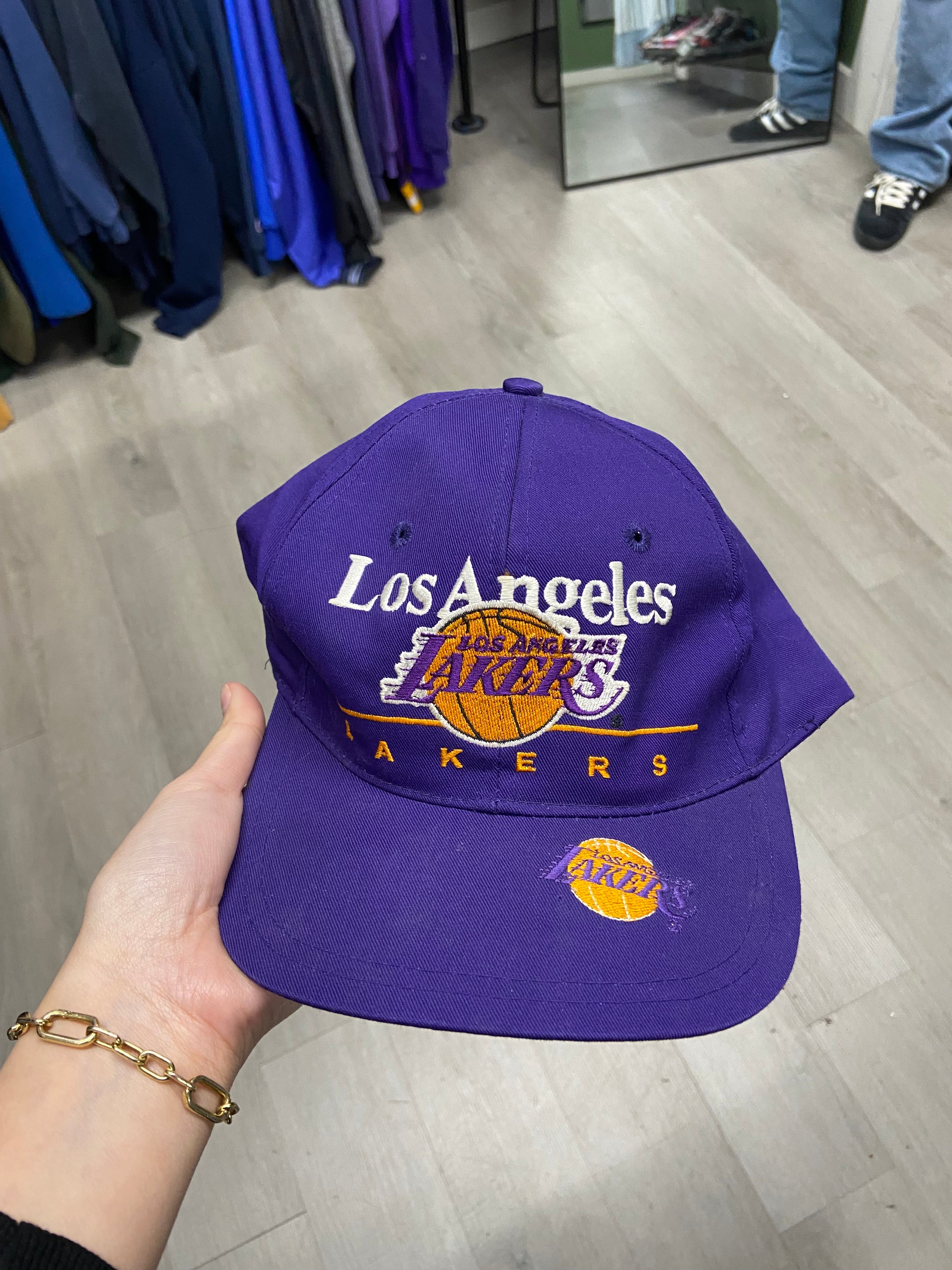 Vintage 1990s Los Angeles Lakers Twins Enterprise SnapBack Hat