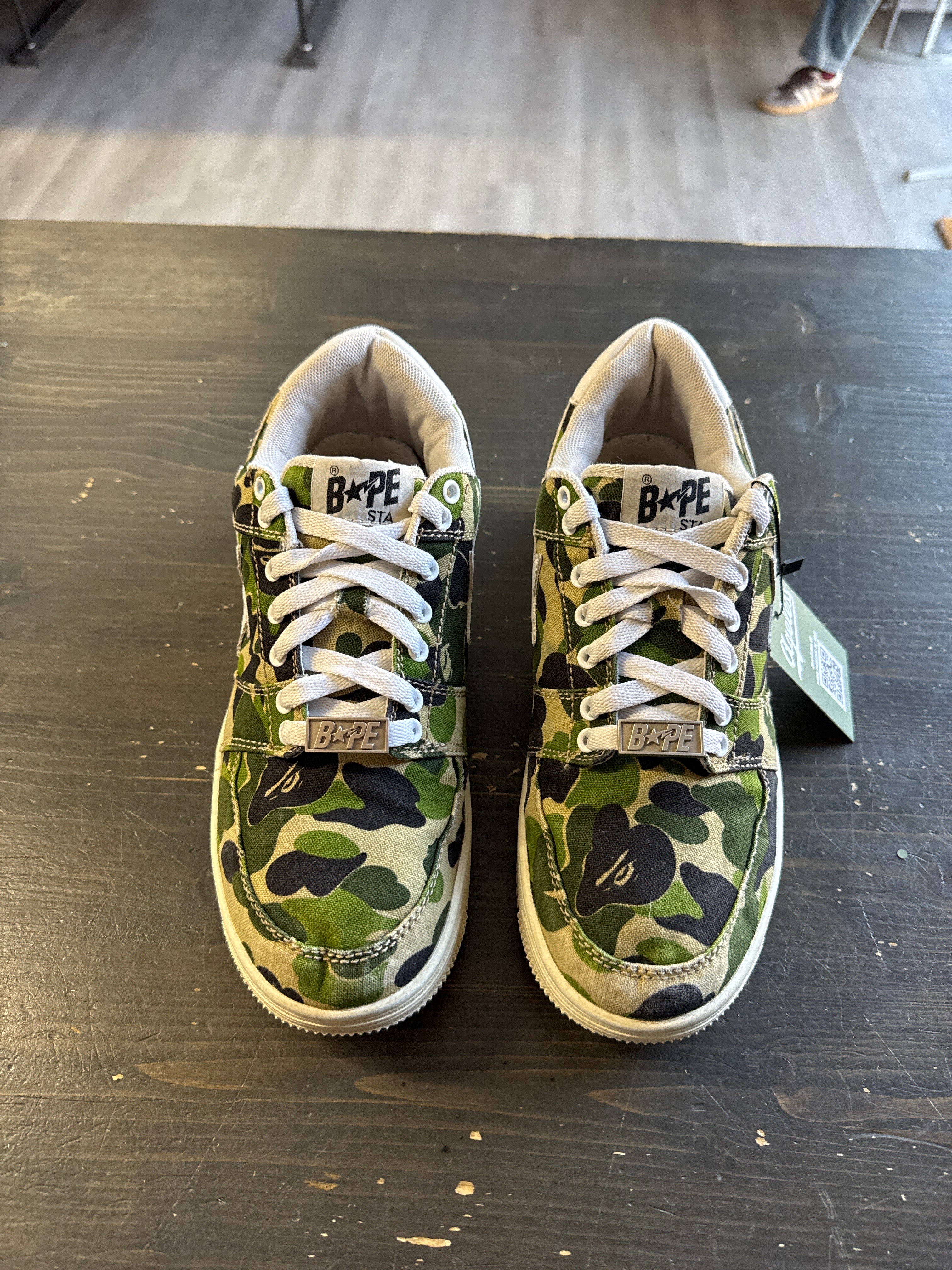 Pre-owned A Bathing Ape Bape Sta Low ABC Camo 20th Anniversary Green