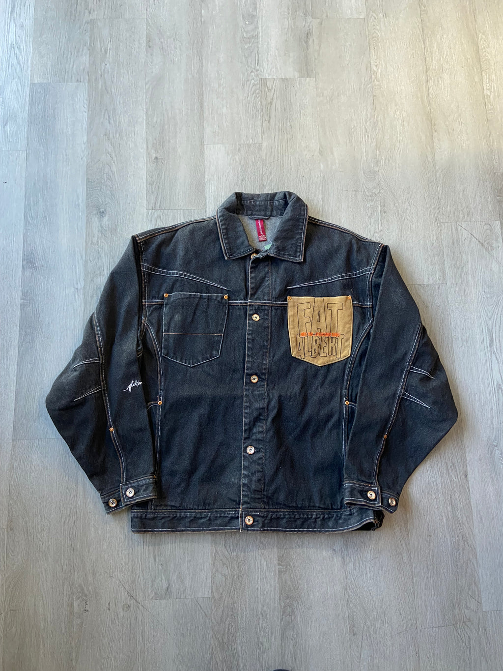 Vintage Platinum Fubu Fat Albert Denim Jacket