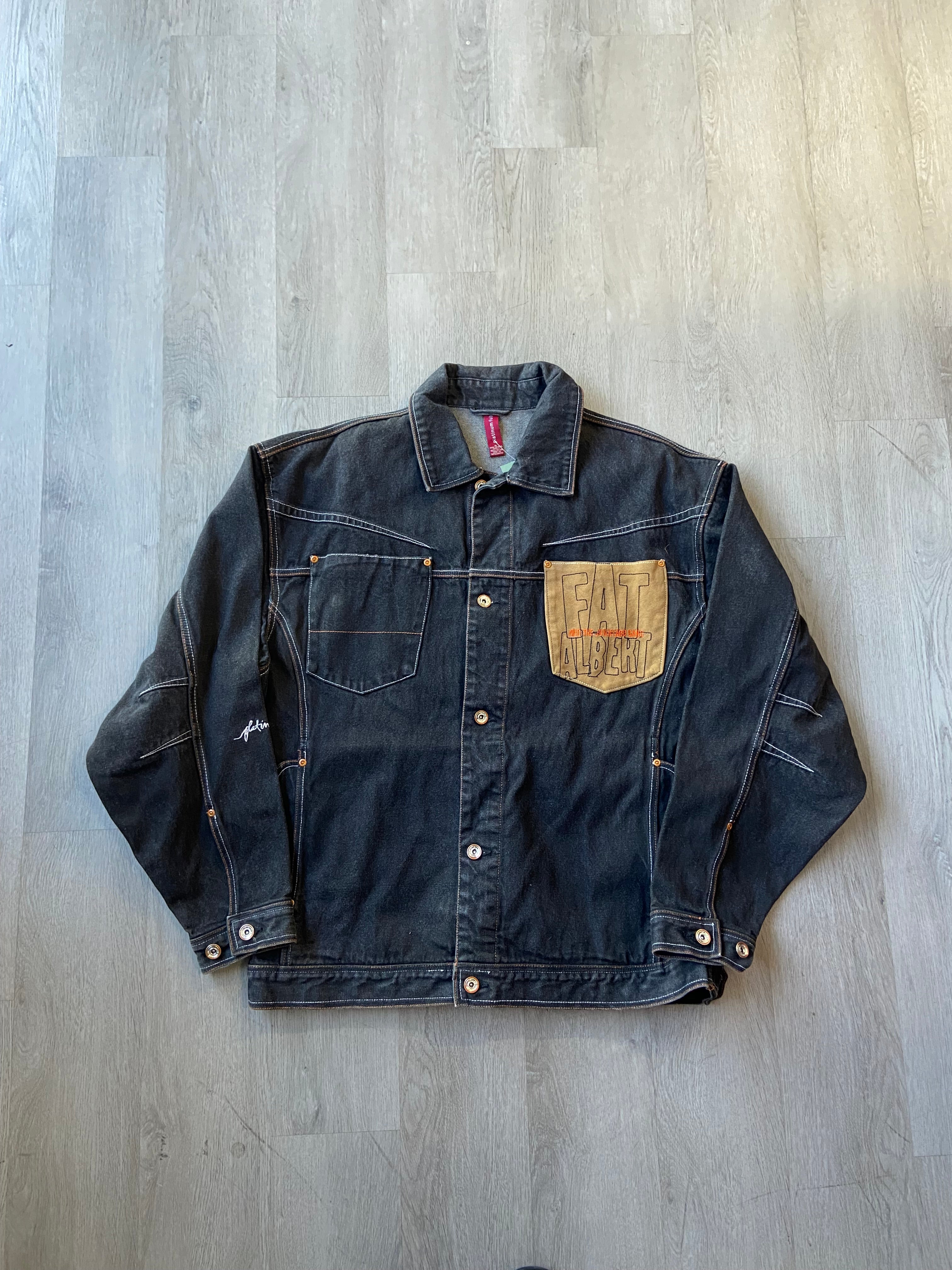Vintage Platinum Fubu Fat Albert Denim Jacket