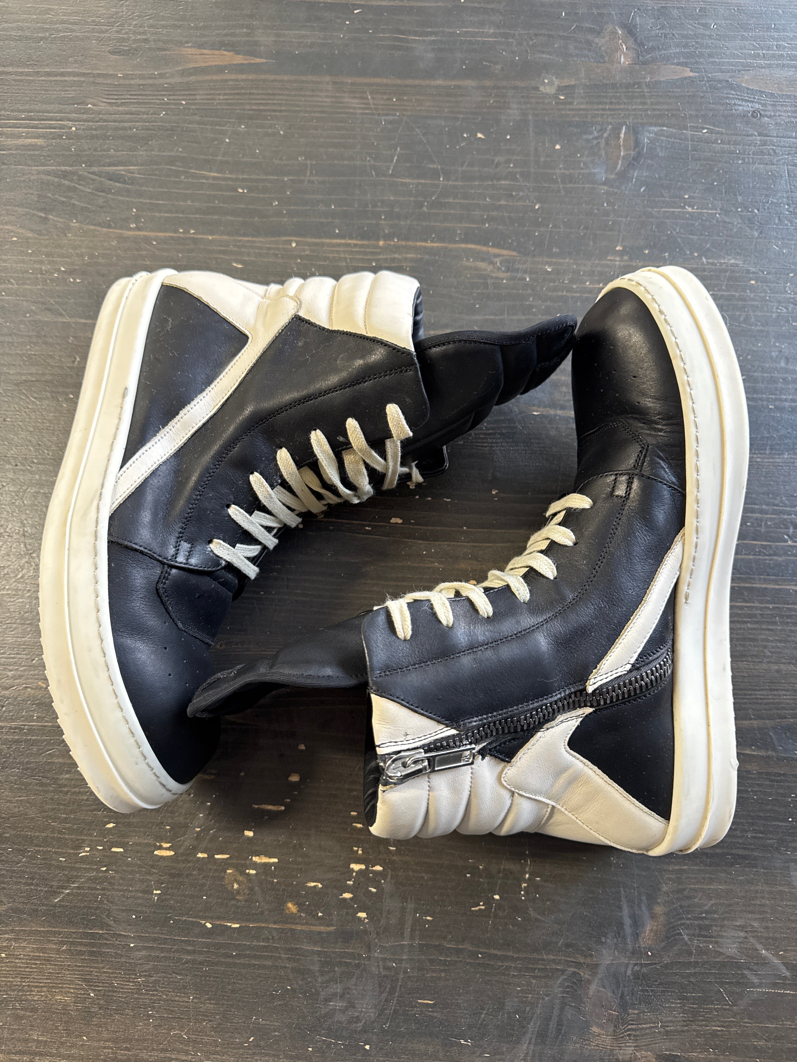 Pre-owned Rick Owen’s Geobasket Black Milk