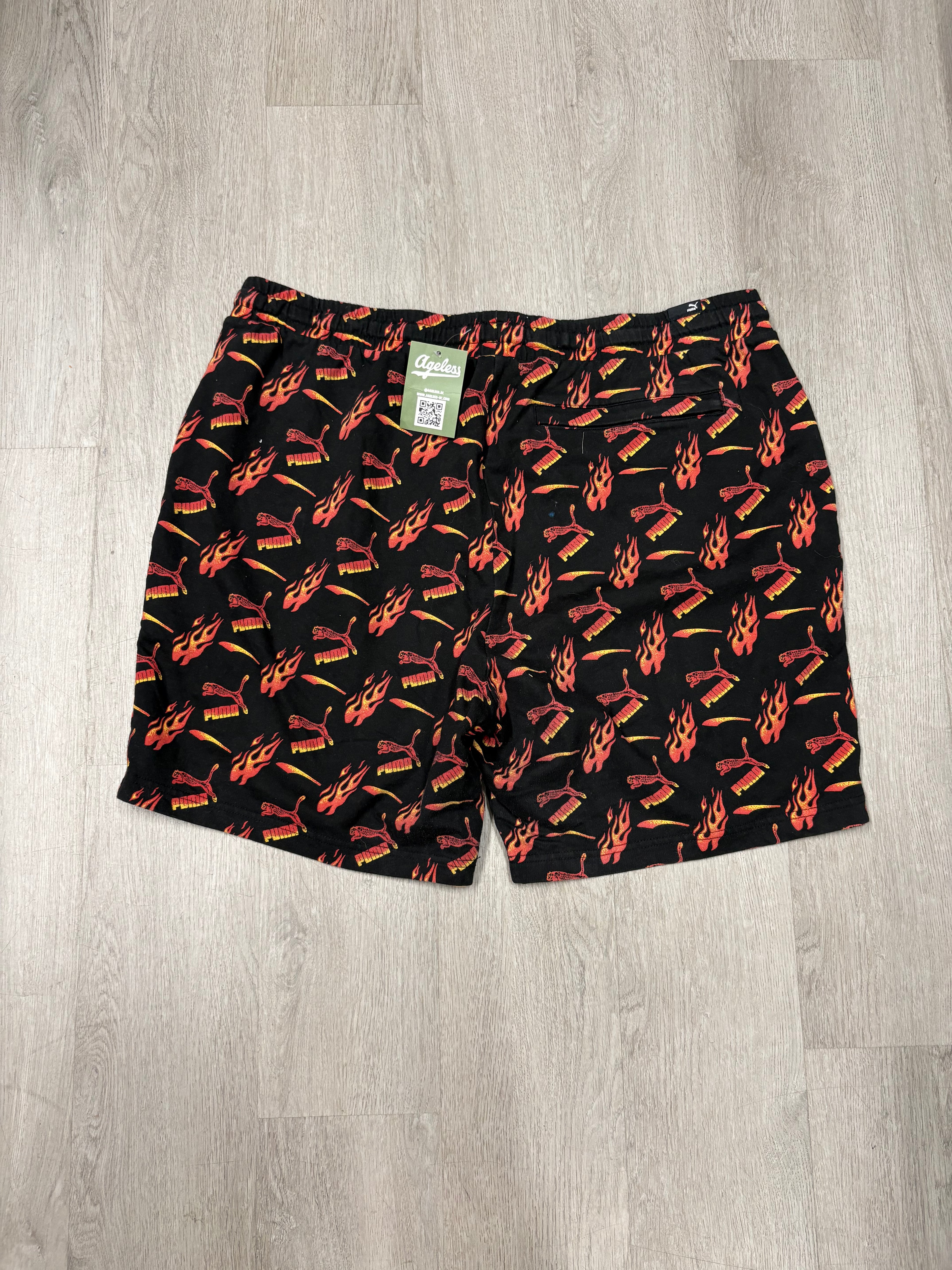 Y2K Puma Flame Athletic Shorts