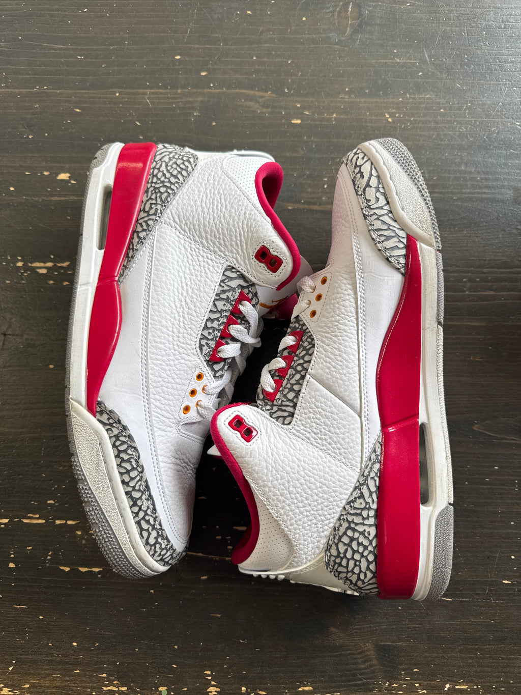 Pre-owned Jordan Retro 3 Cardinal Red