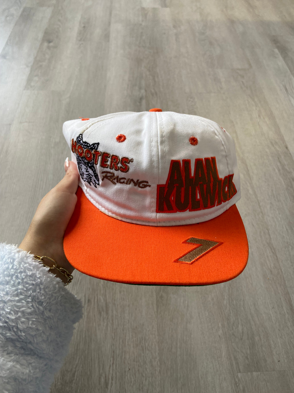 Vintage Alan Kulwick Hooters Racing SnapBack Hat