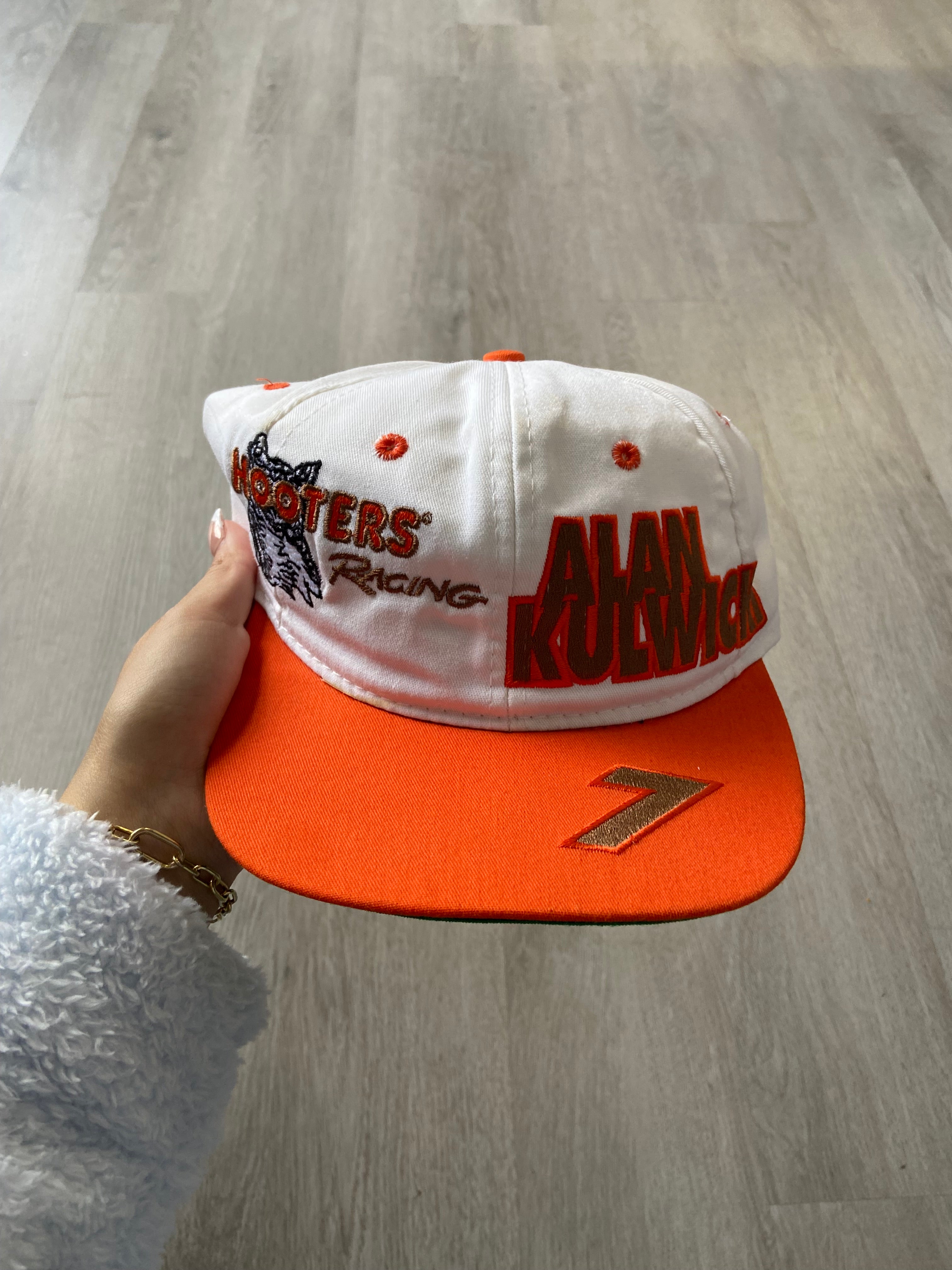 Vintage Alan Kulwick Hooters Racing SnapBack Hat