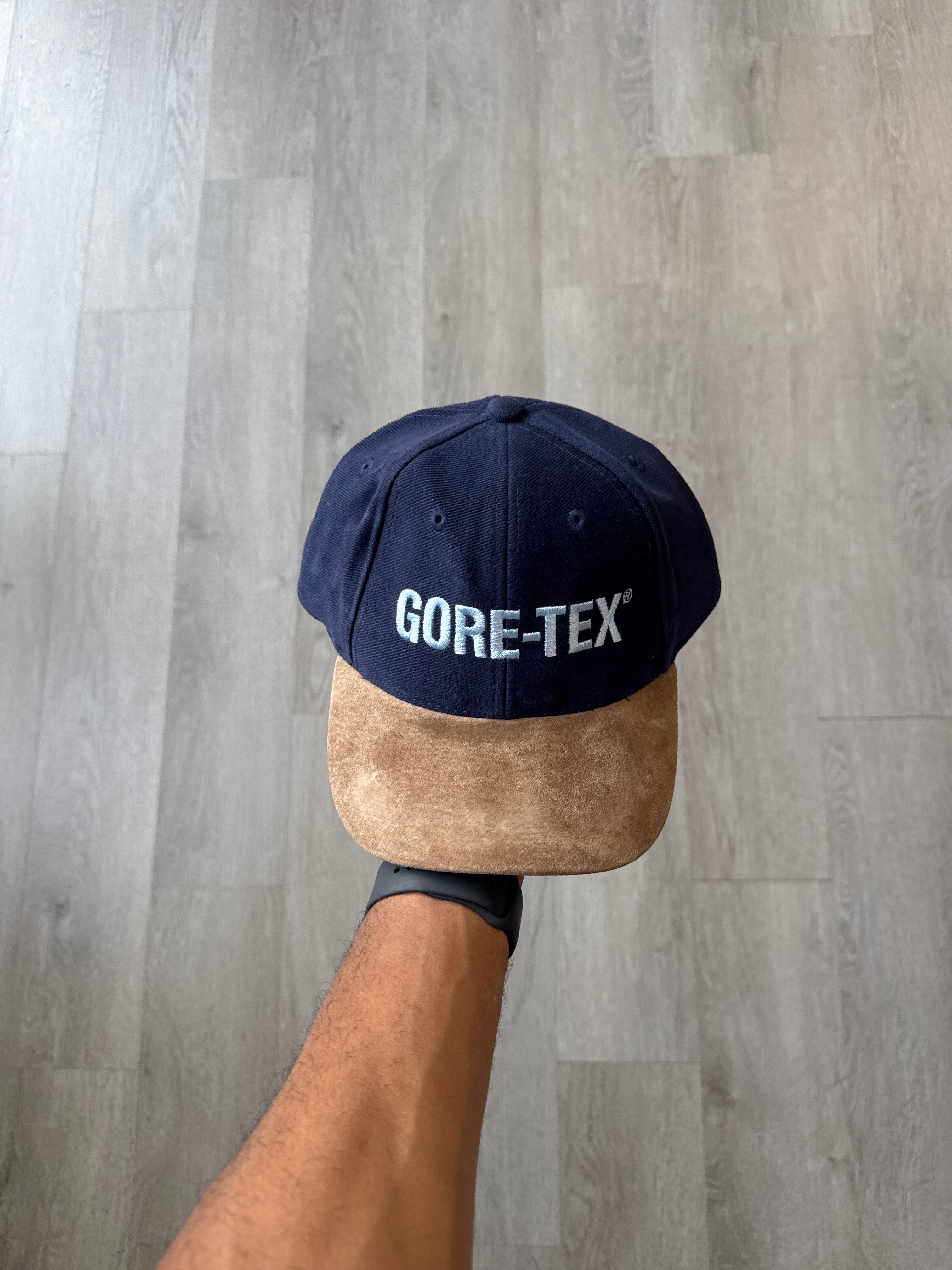 Vintage GORE-TEX Spell Out Suede Strapback Hat