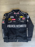 JH Design Bubba Wallace #blacklivesmatter Full Snap Racing Jacket
