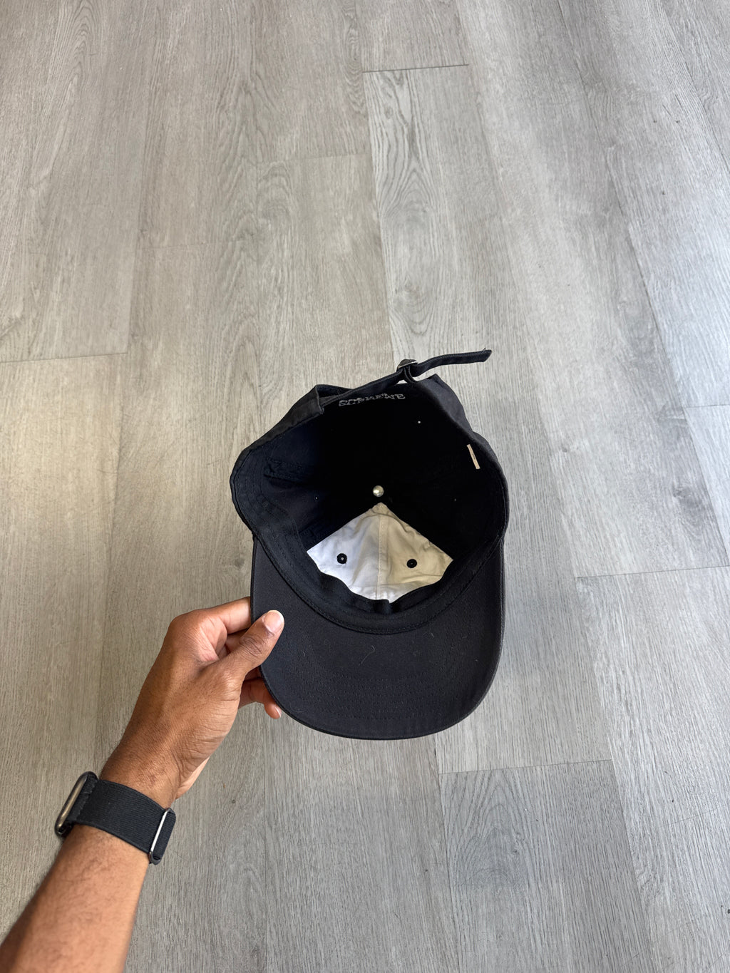 Supreme Splatter 6-Panel Black Hat
