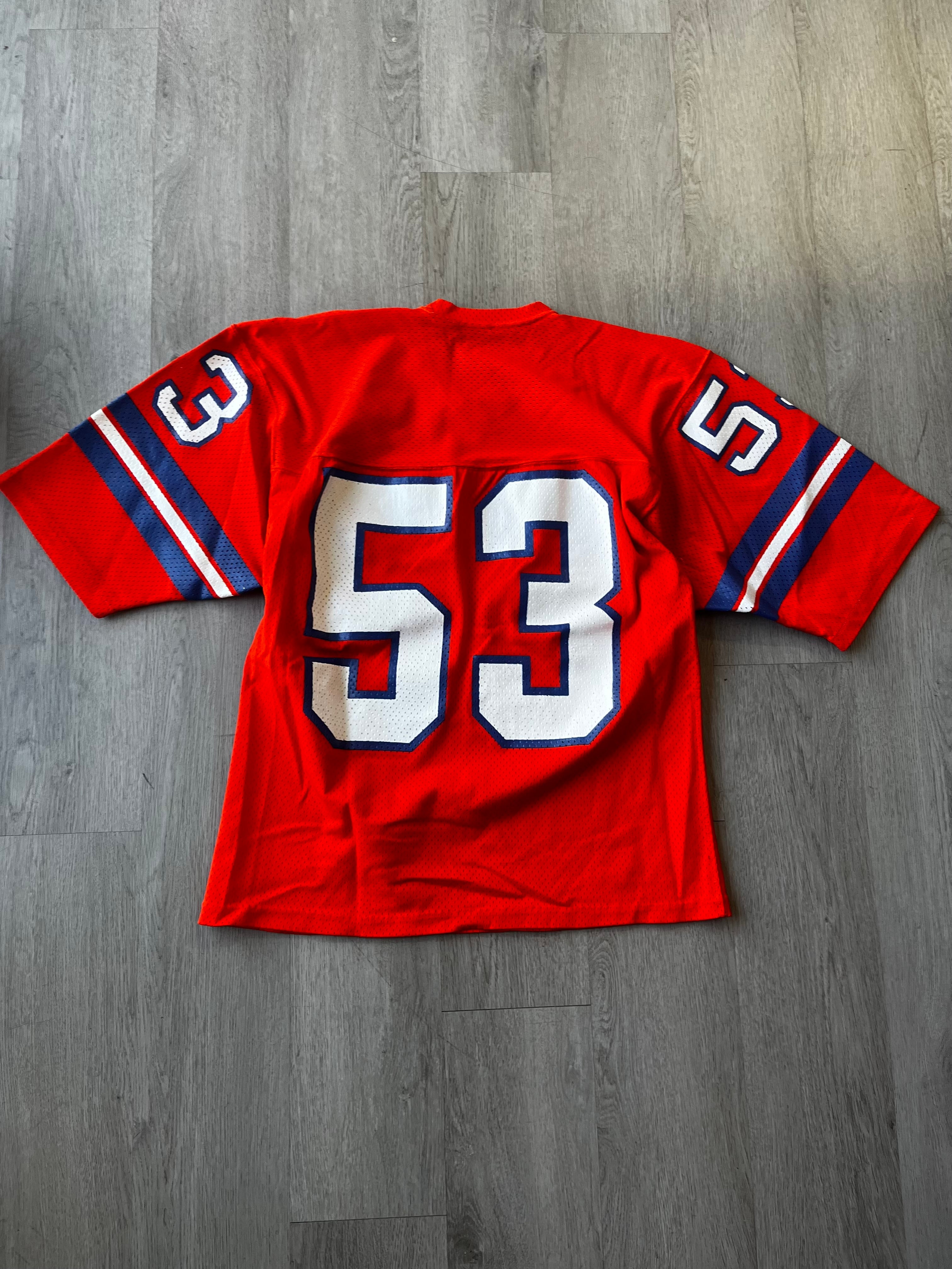 Vintage Orange 53 Football Jersey