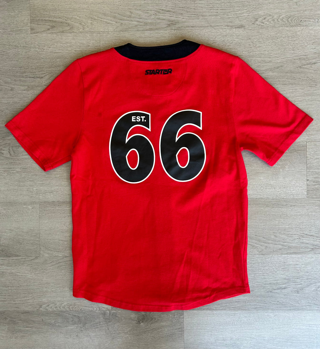Starter Chicago Bulls Button Up Baseball Jersey