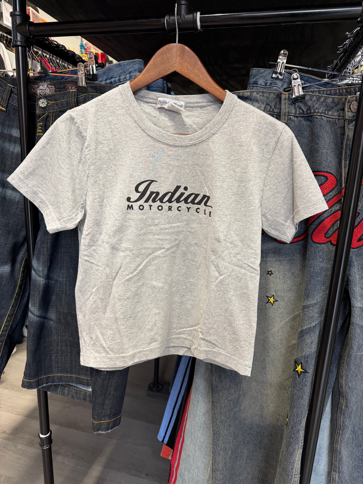 Youth Grey Indiana Motorcycle Tee