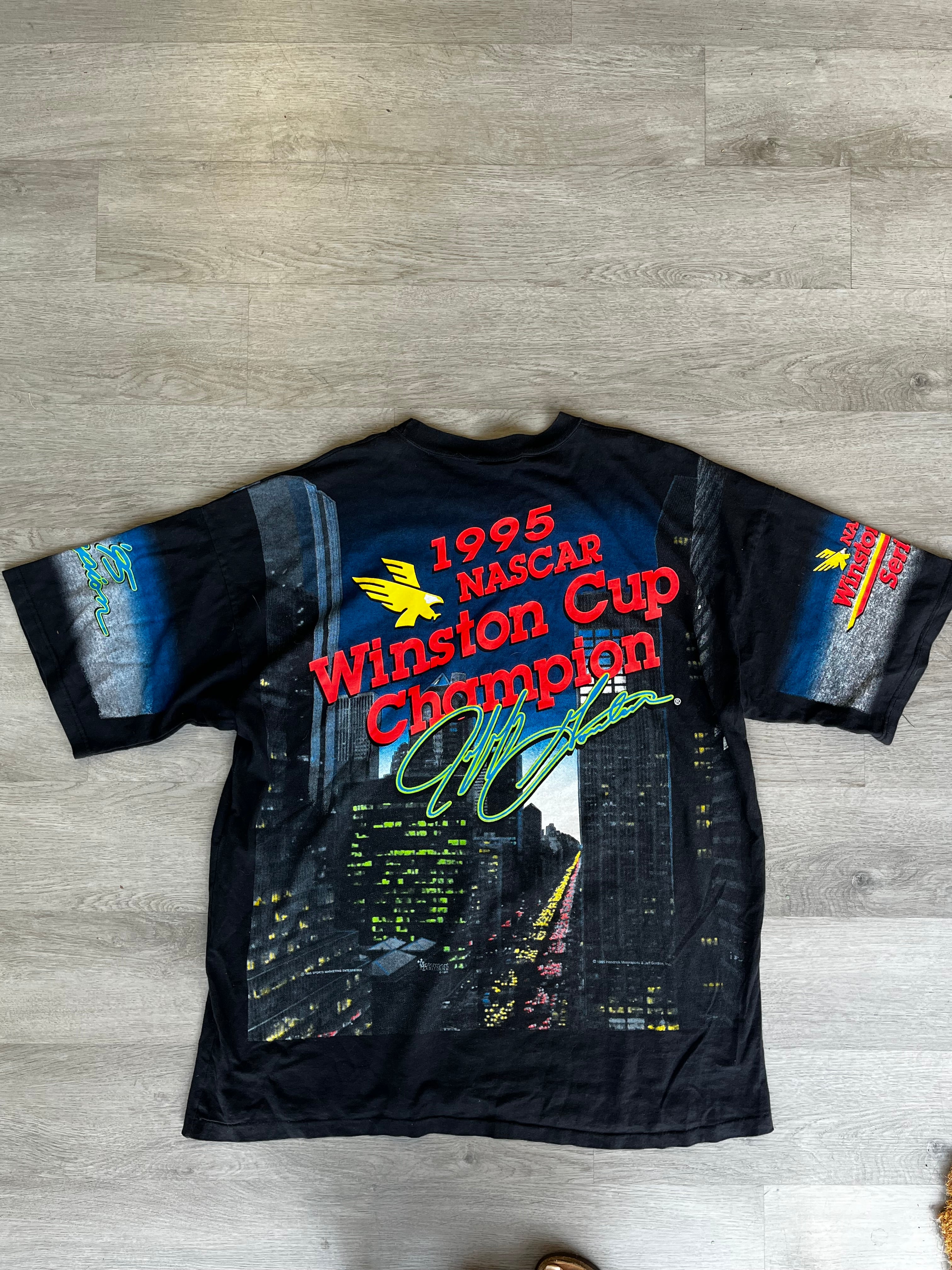 Vintage 1995 Chase Authentics Jeff Gordon's NASCAR Winston Cup Championship Tee
