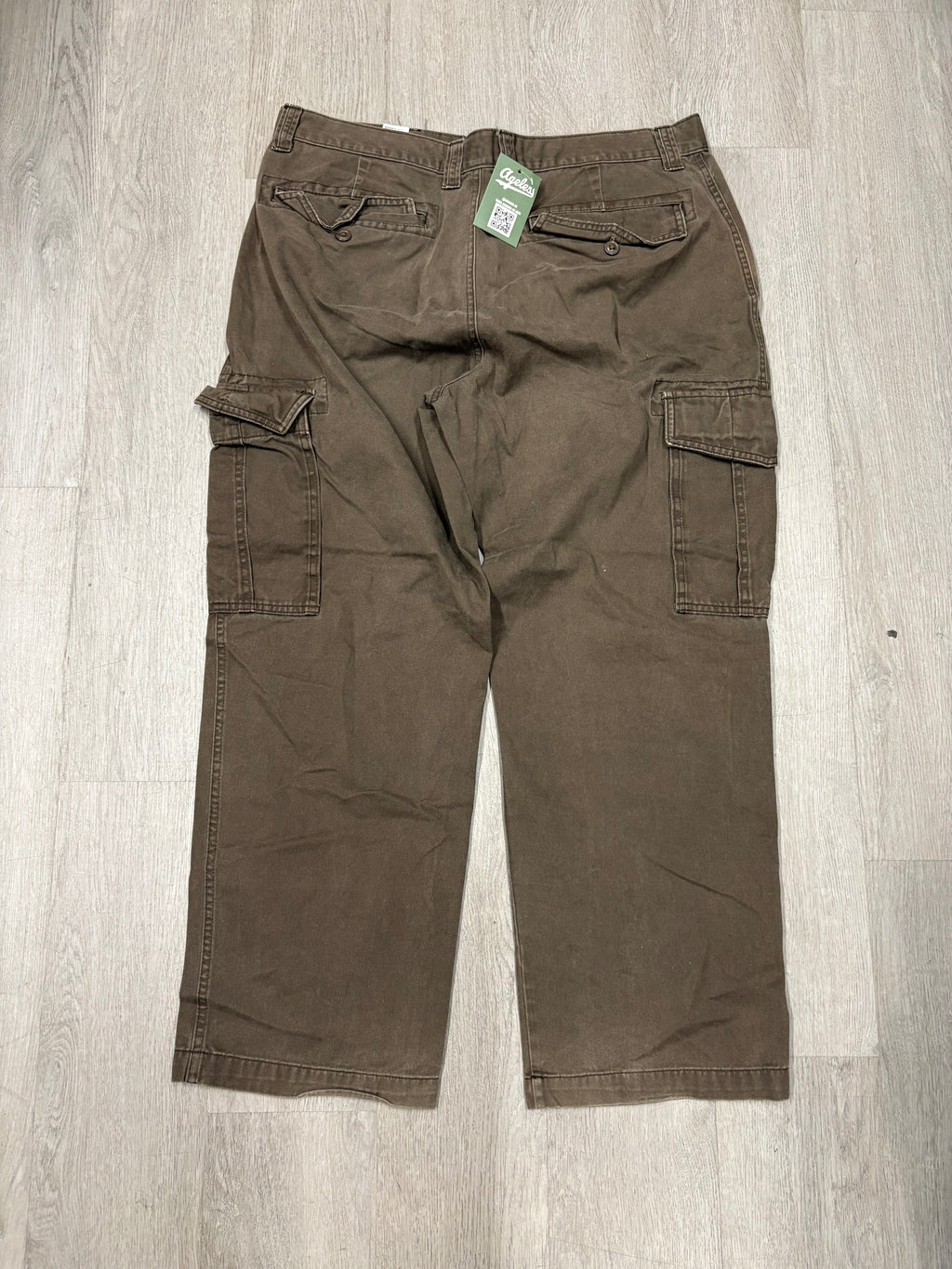 Y2K Green Wide Leg Cargo Pants