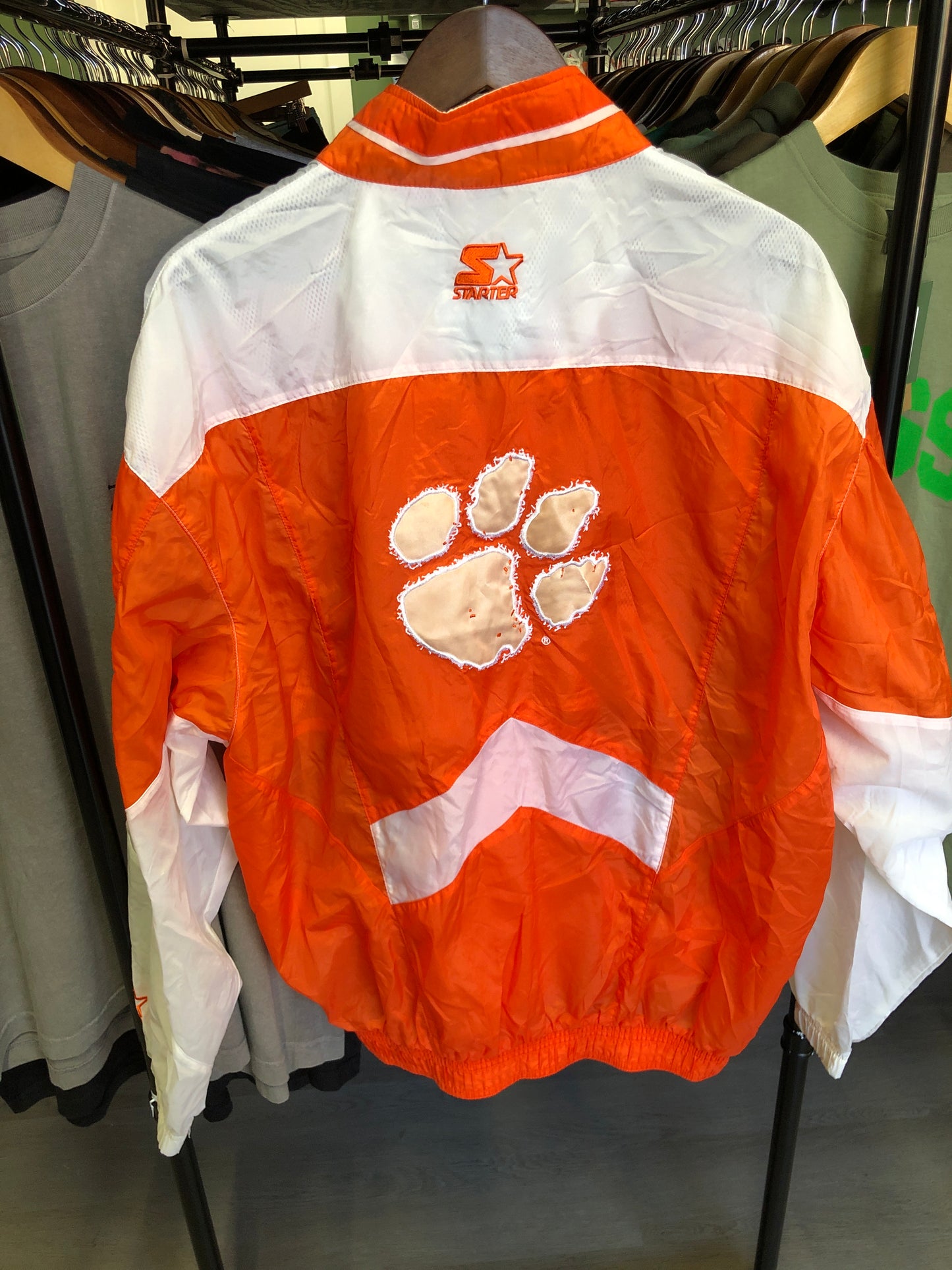 Vintage Clemson Zip-Up Windbreaker