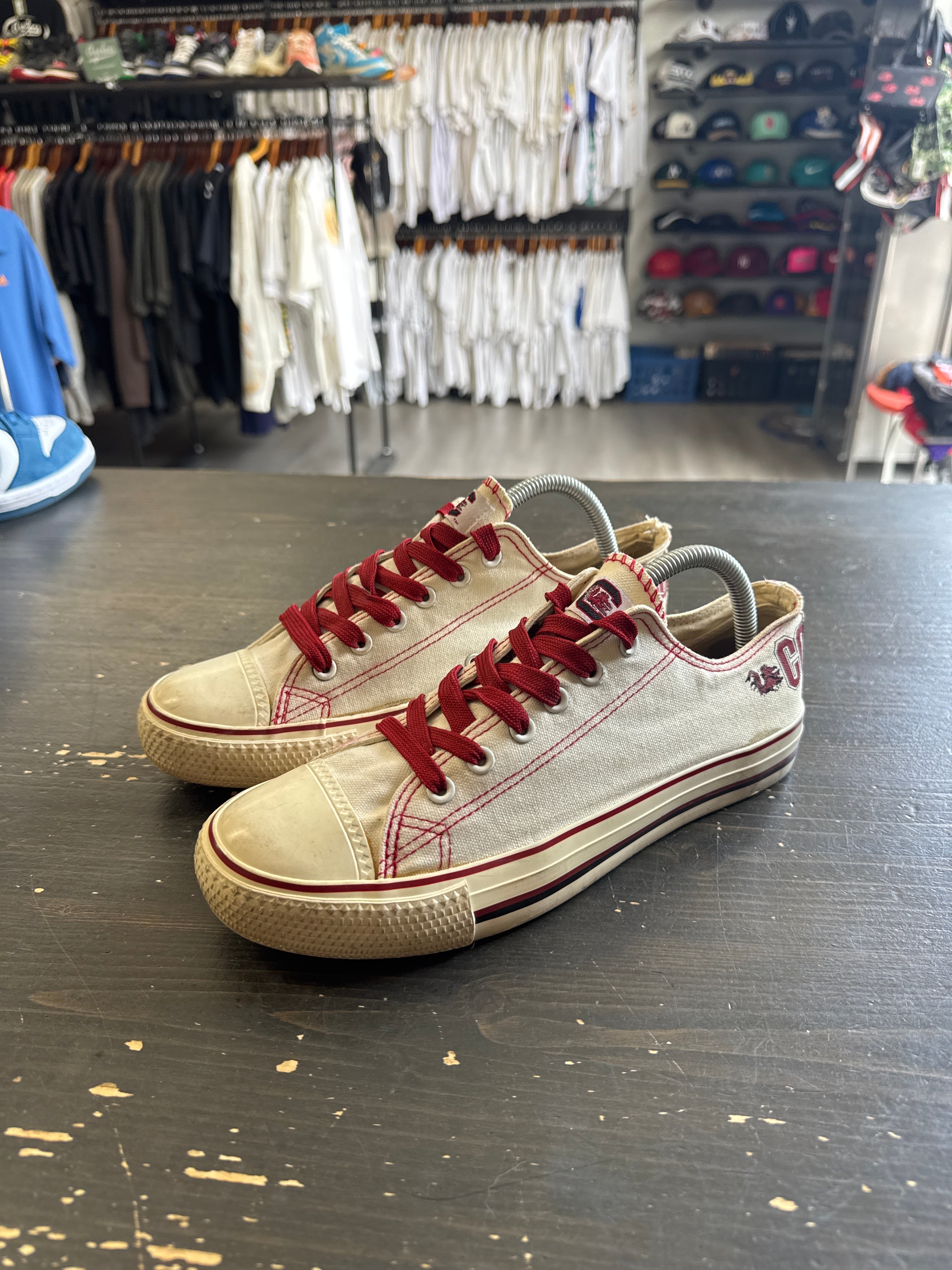 Vintage University Of South Carolina Gamecocks Canvas Converse Style Shoes