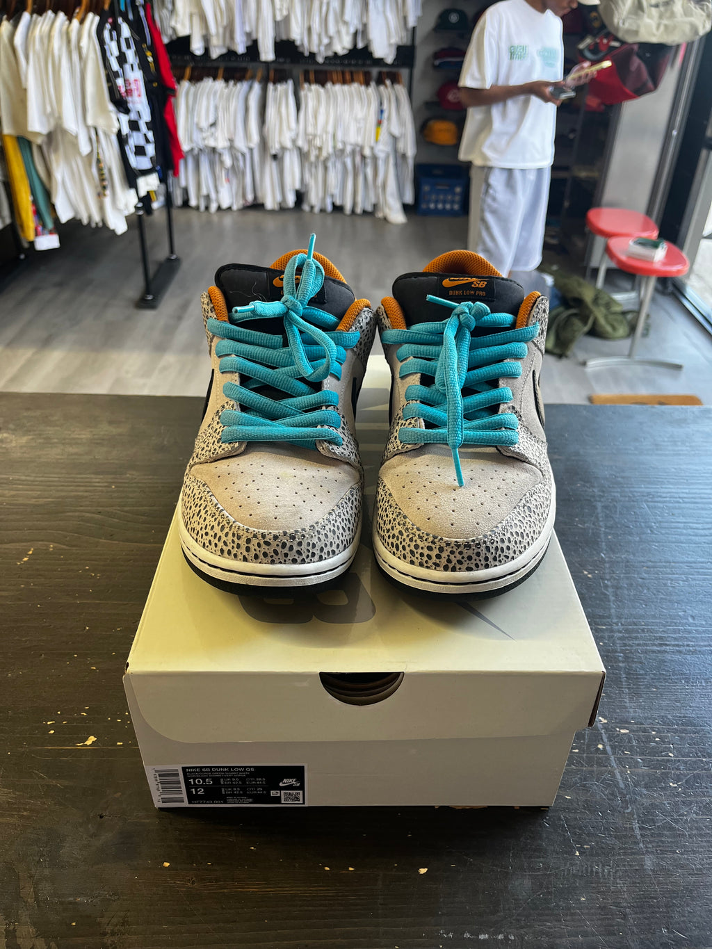 Pre-Owned Nike SB Dunk Low Electric Pack Olympic Safari