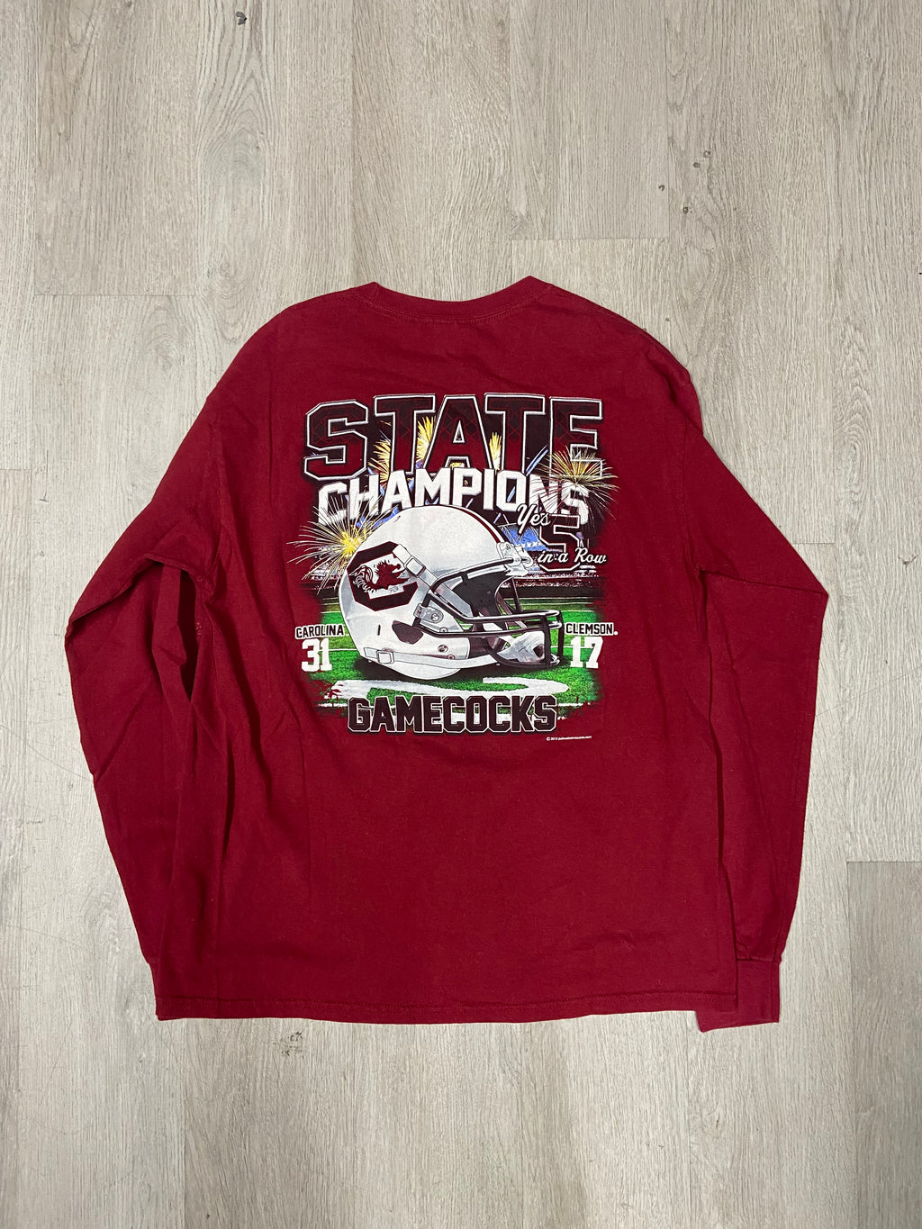 University of South Carolina State Champions ‘5 In A Row’ Longsleeve Tee