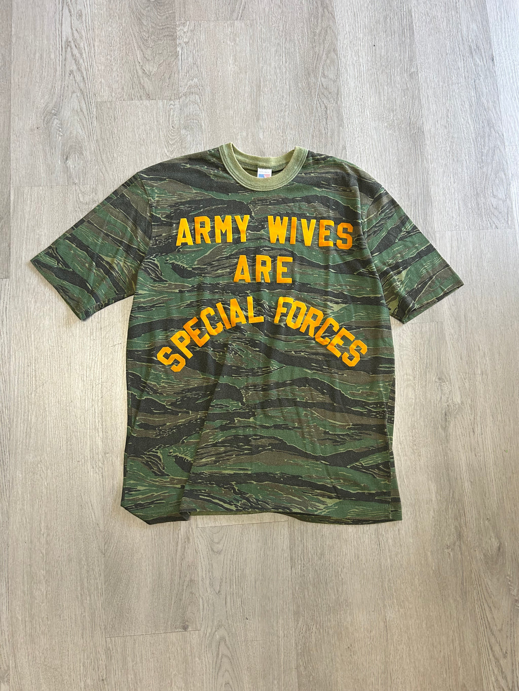 Vintage Army Wives Are Special Forces Camo Tee