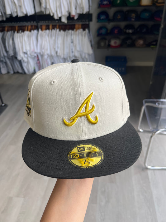 Atlanta Braves Two-Tone Stone 59Fifty Fitted Hat