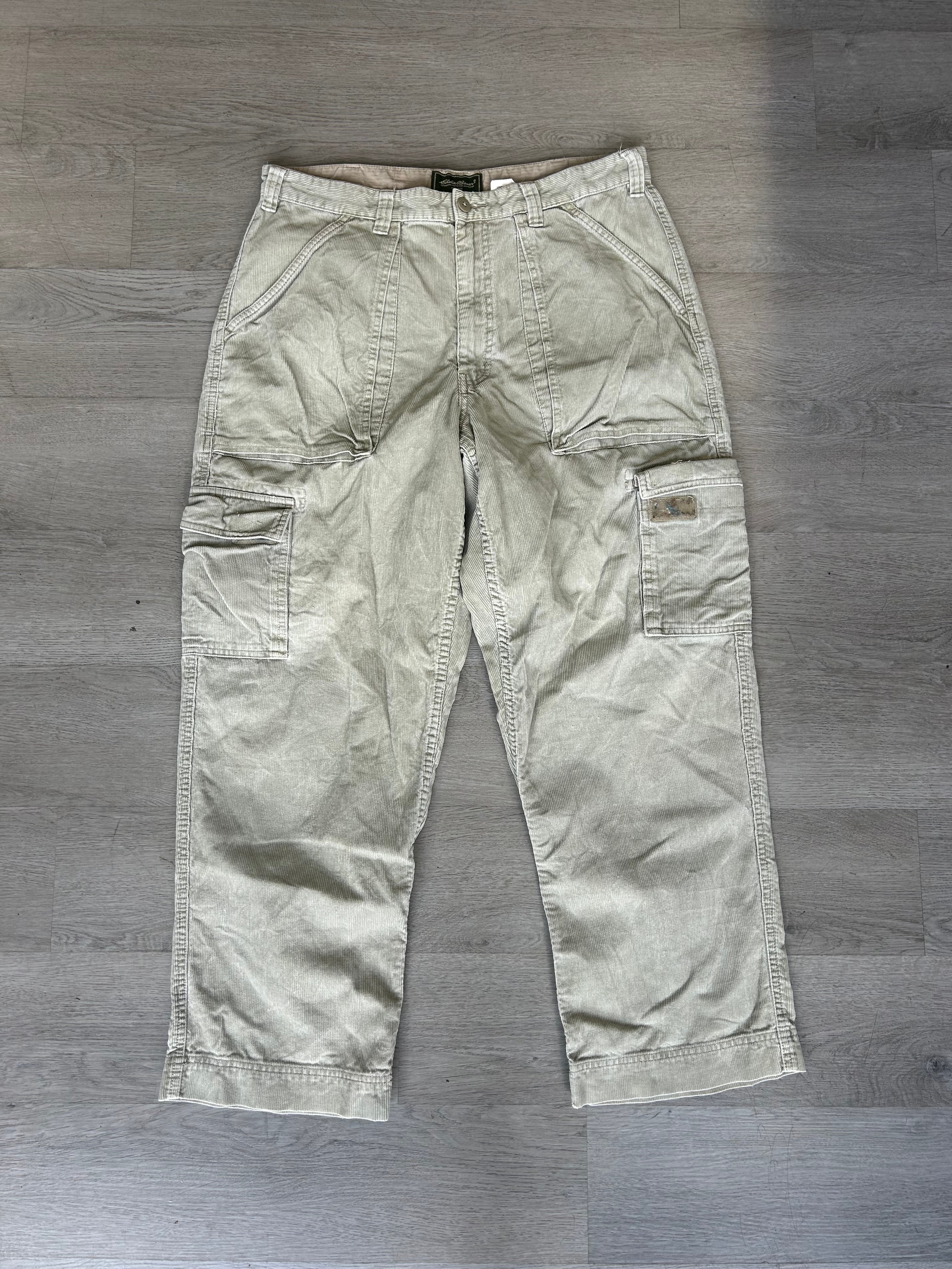 Vintage Eddie Bauer Corduroy Cargo Pants