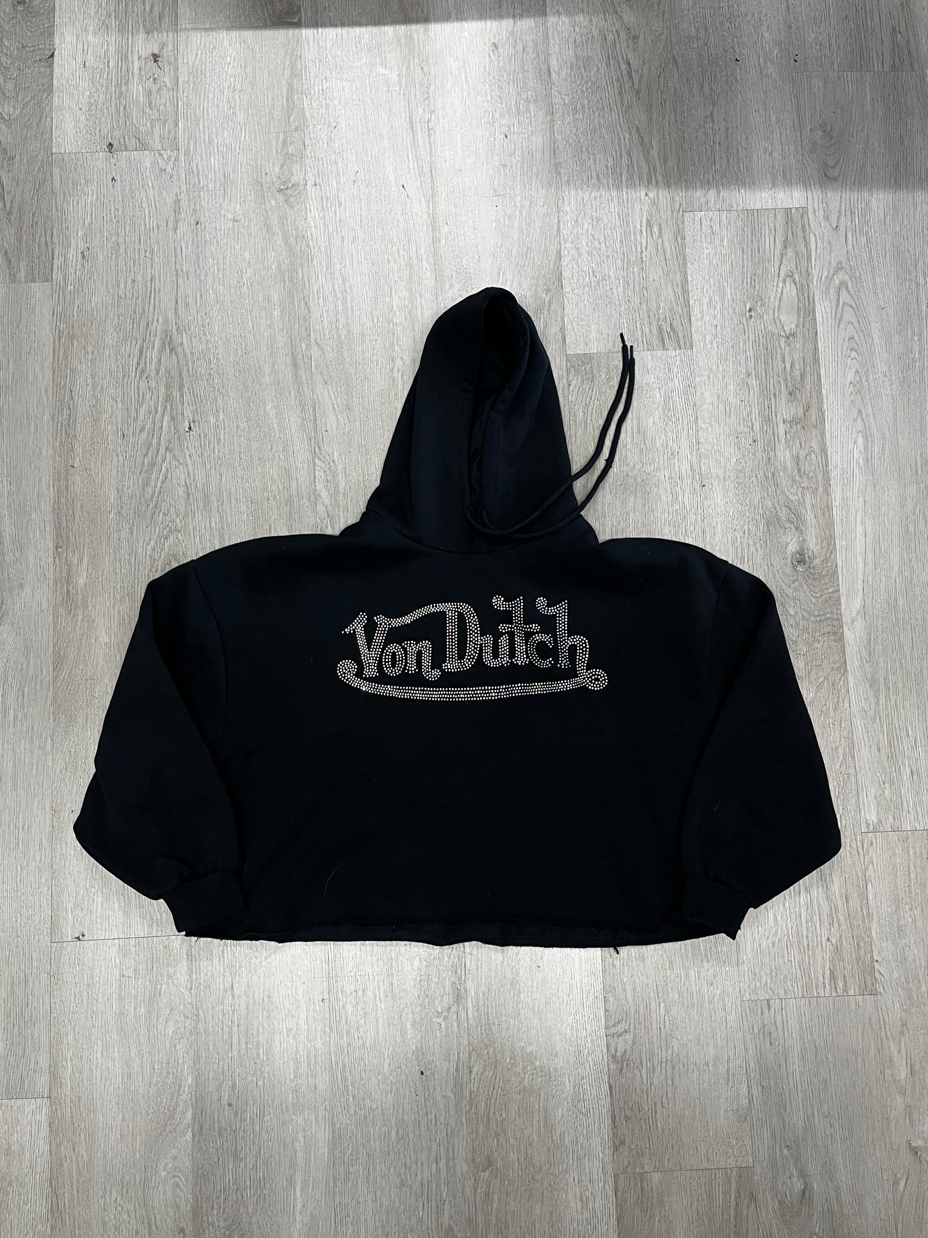Women’s Von Dutch Bedazzled Cropped Hoodie