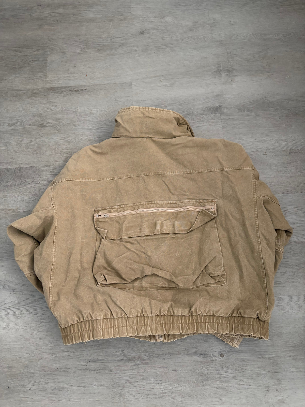 Vintage Columbia Tan Multi Pocket Utility Bomber Jacket