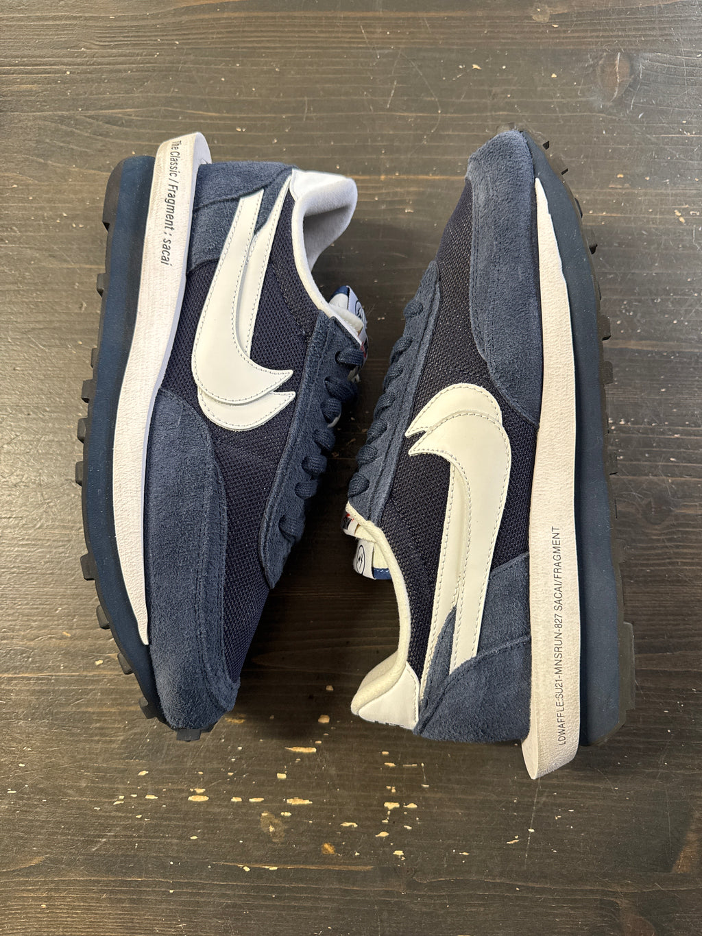 Pre-owned Nike LD Waffle SF Sacai Fragment Blue Void
