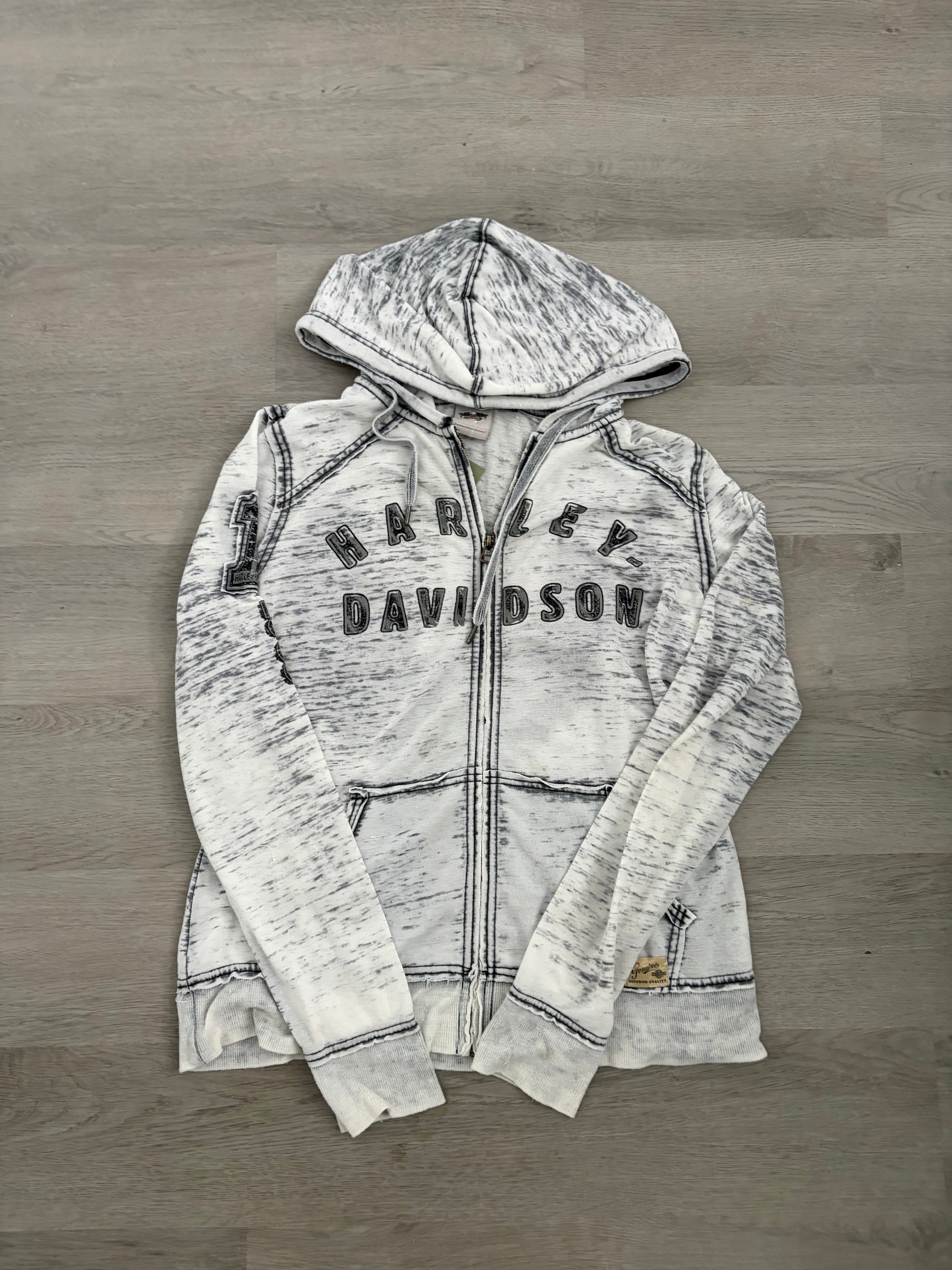 Y2K Women’s Harley Davidson Zip Up Hoodie