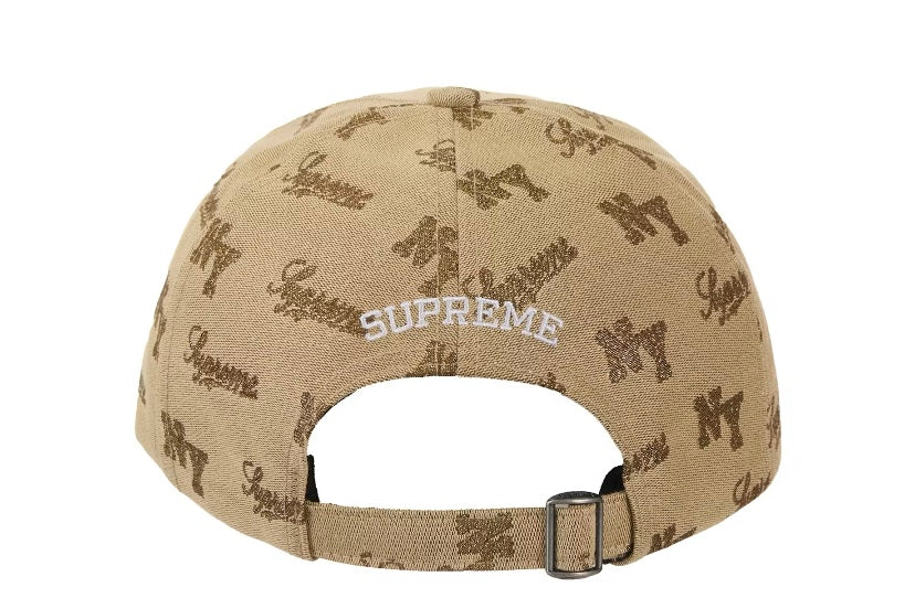 Supreme Tan Monogram 6 Panel NY SS26 Hat