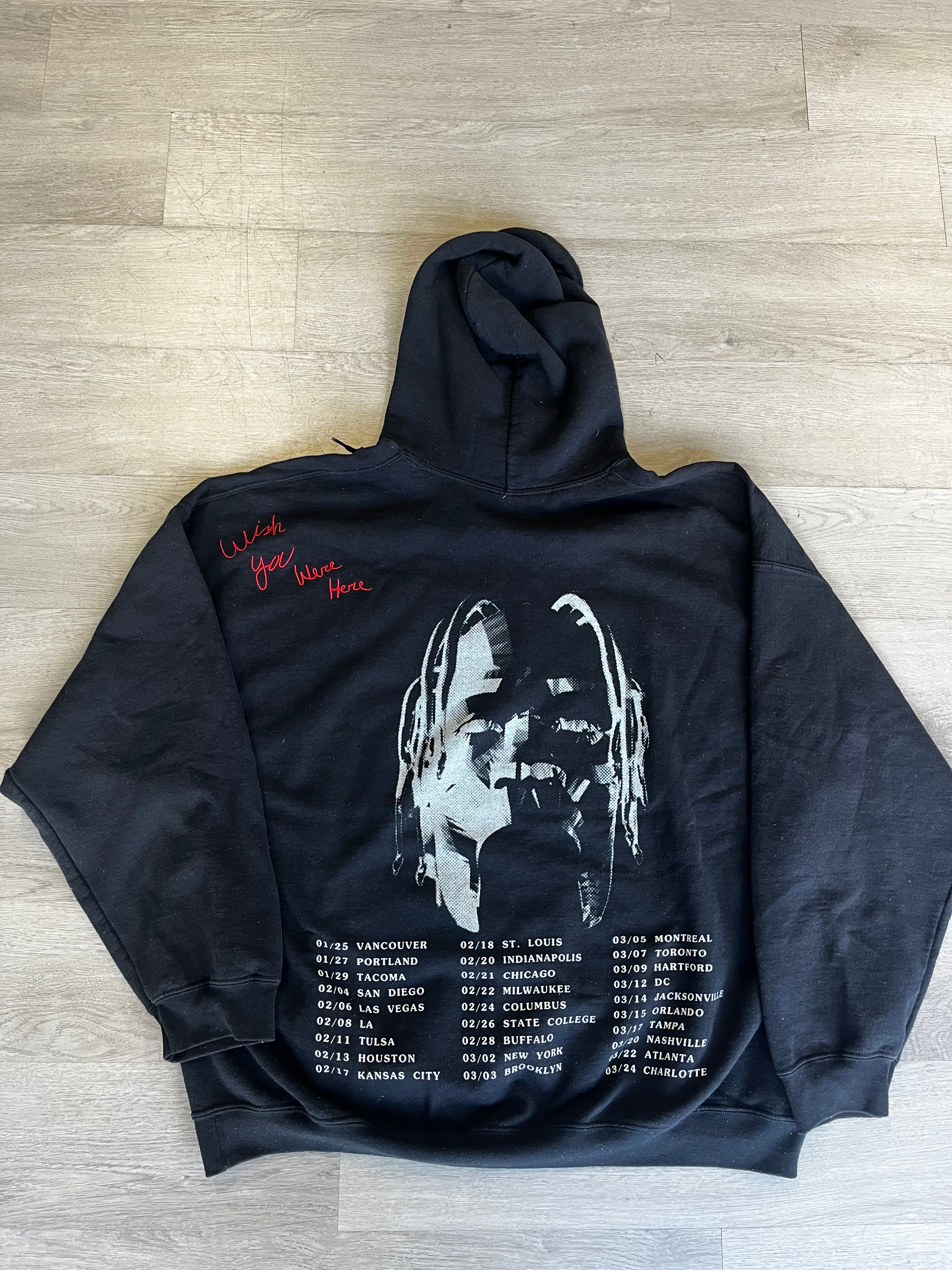 Vintage Astroworld Tour Wish You Were Here Hoodie
