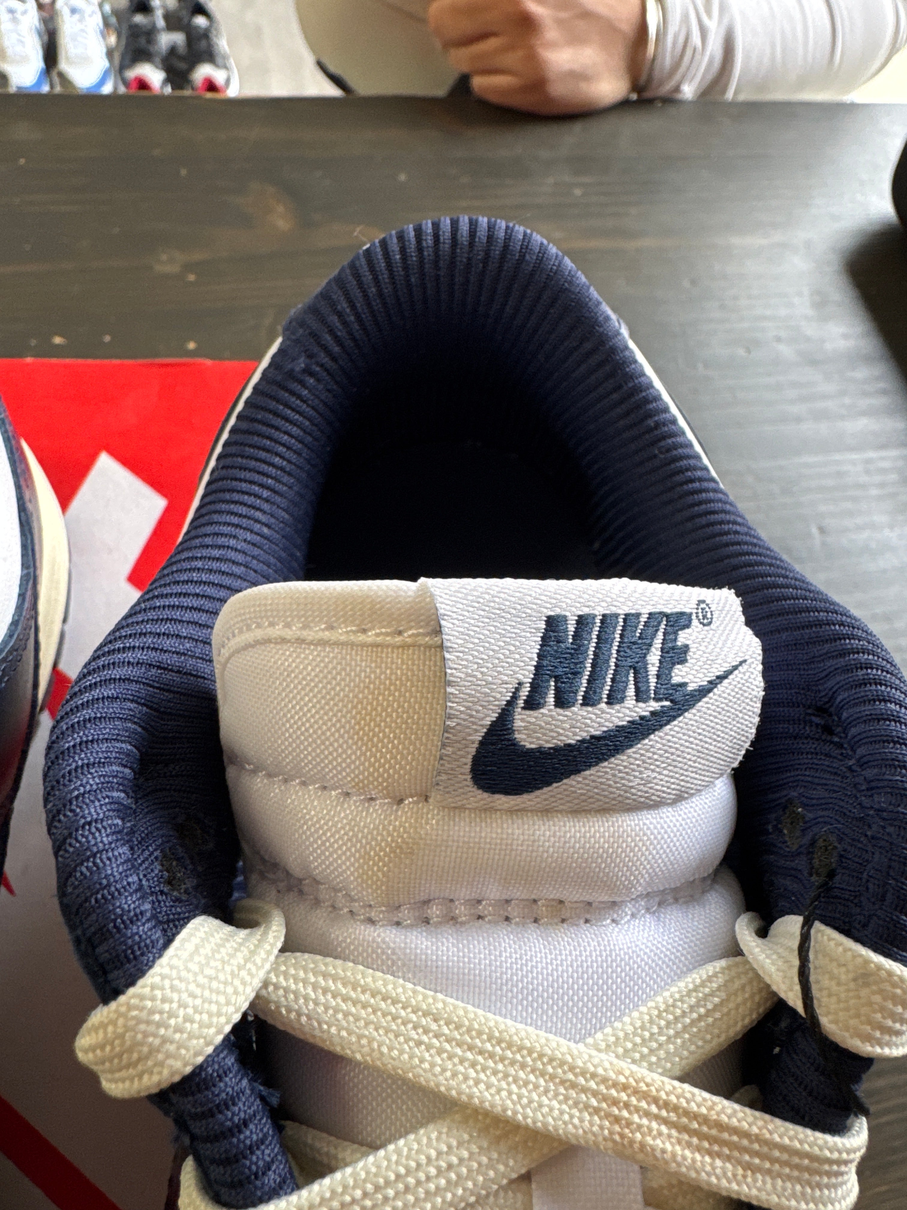 Pre-owned Women’s Nike Dunk Low PRM Vintage Navy