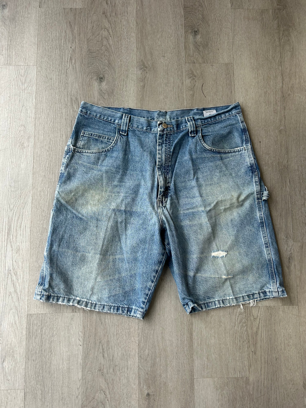 Vintage Distressed Wrangler Carpenter Jean Shorts Jorts