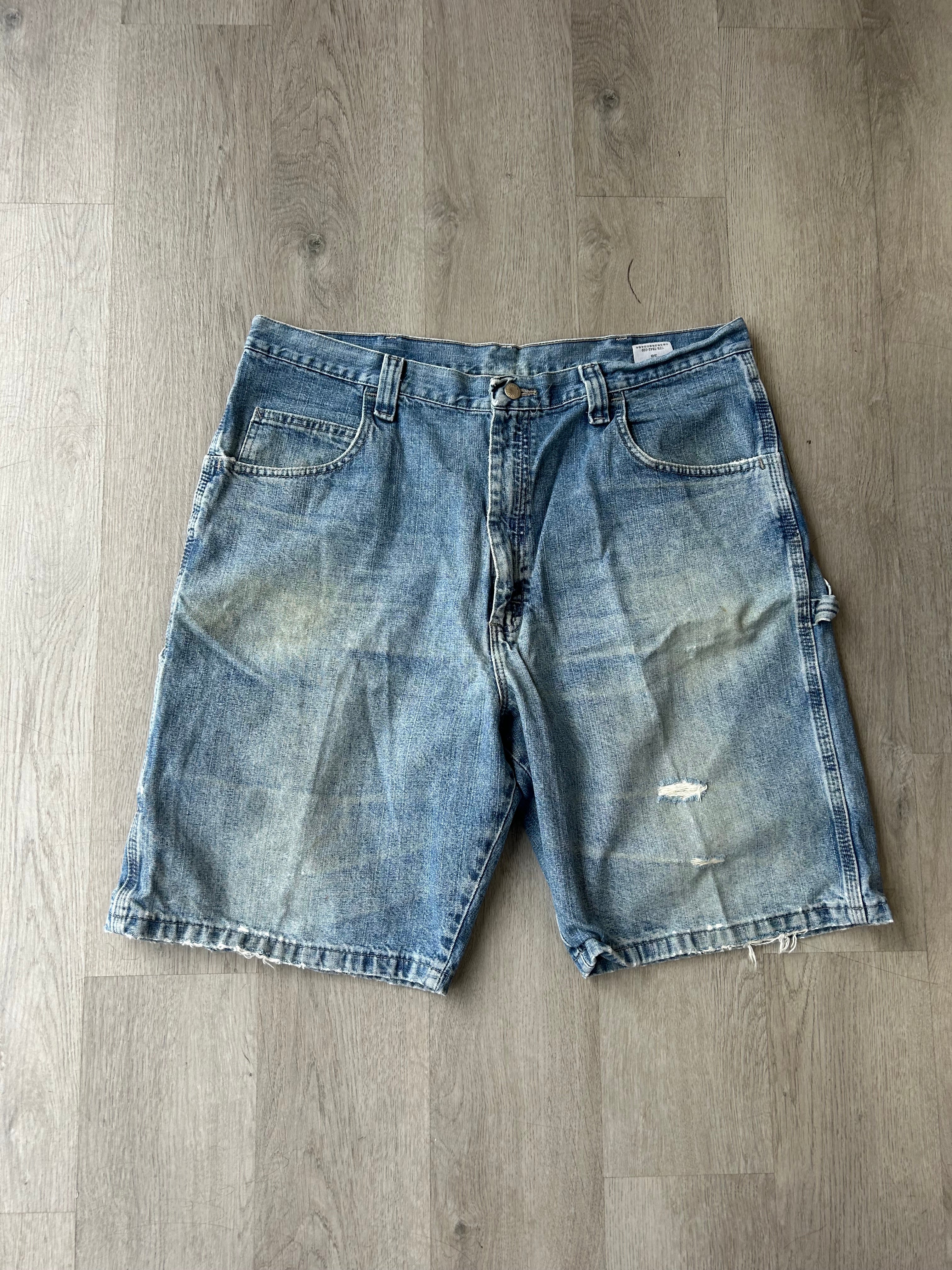 Vintage Distressed Wrangler Carpenter Jean Shorts Jorts