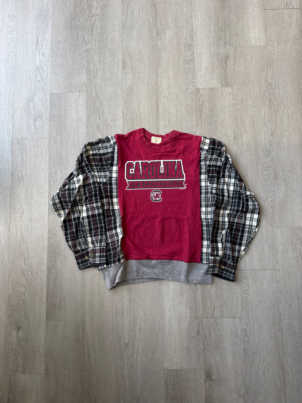 Women’s University Of South Carolina Gamecocks Upcycled Flannel Sweatshirt
