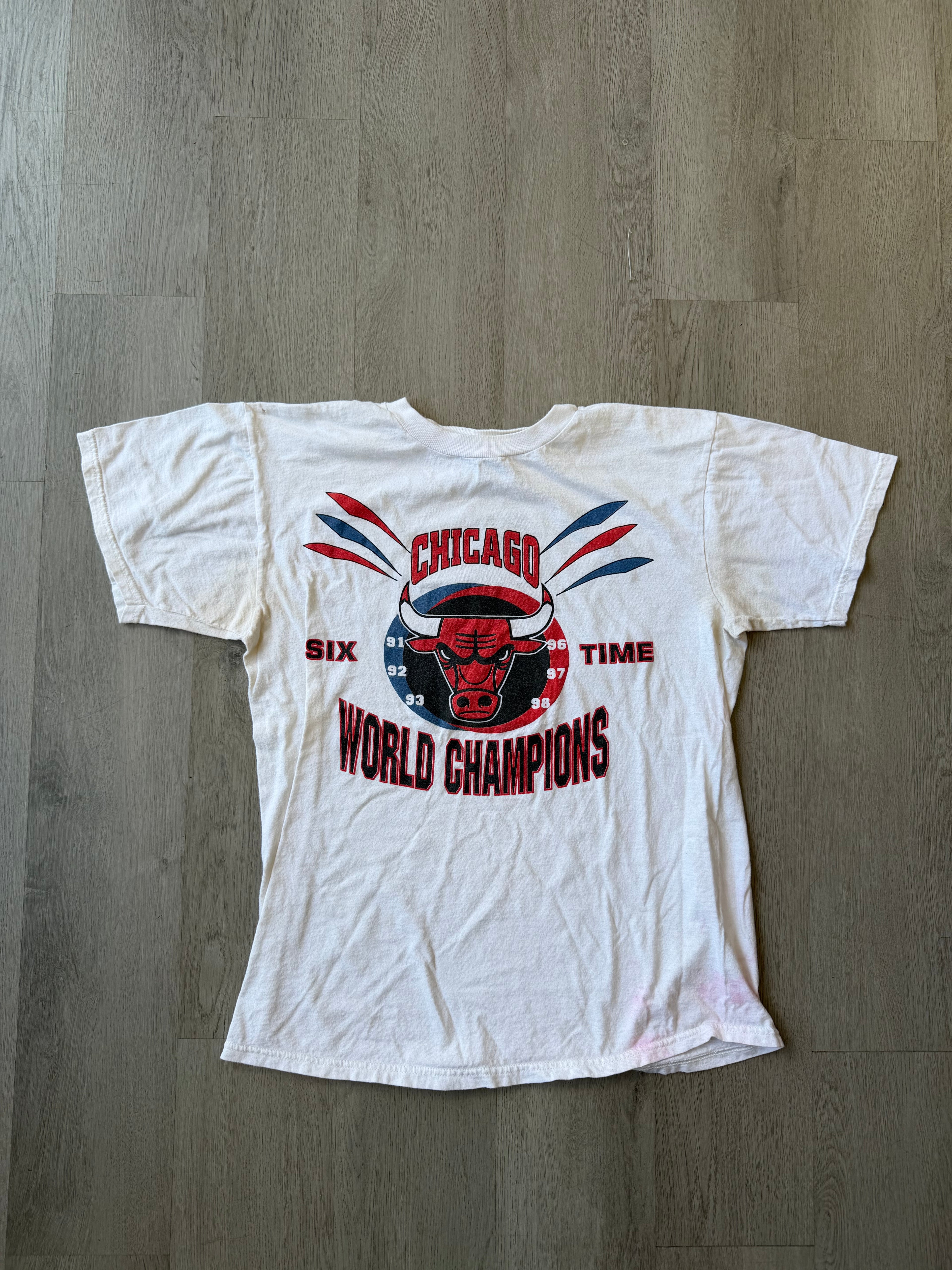 Vintage Chicago Bulls Six Times World Champions Tee