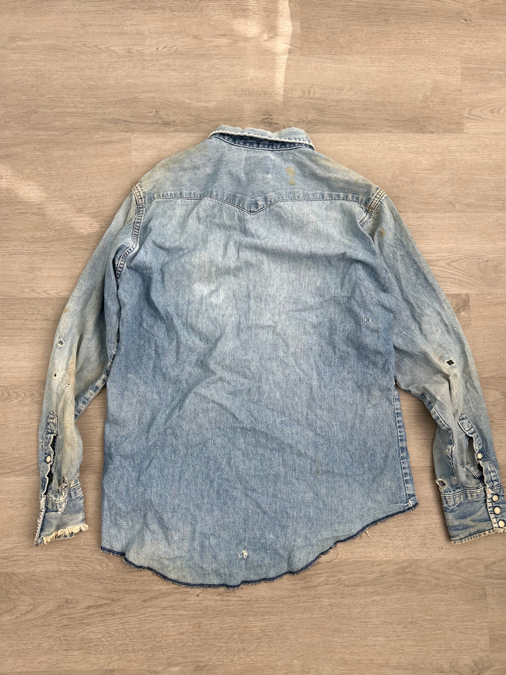 Vintage Distressed Jean Flannel