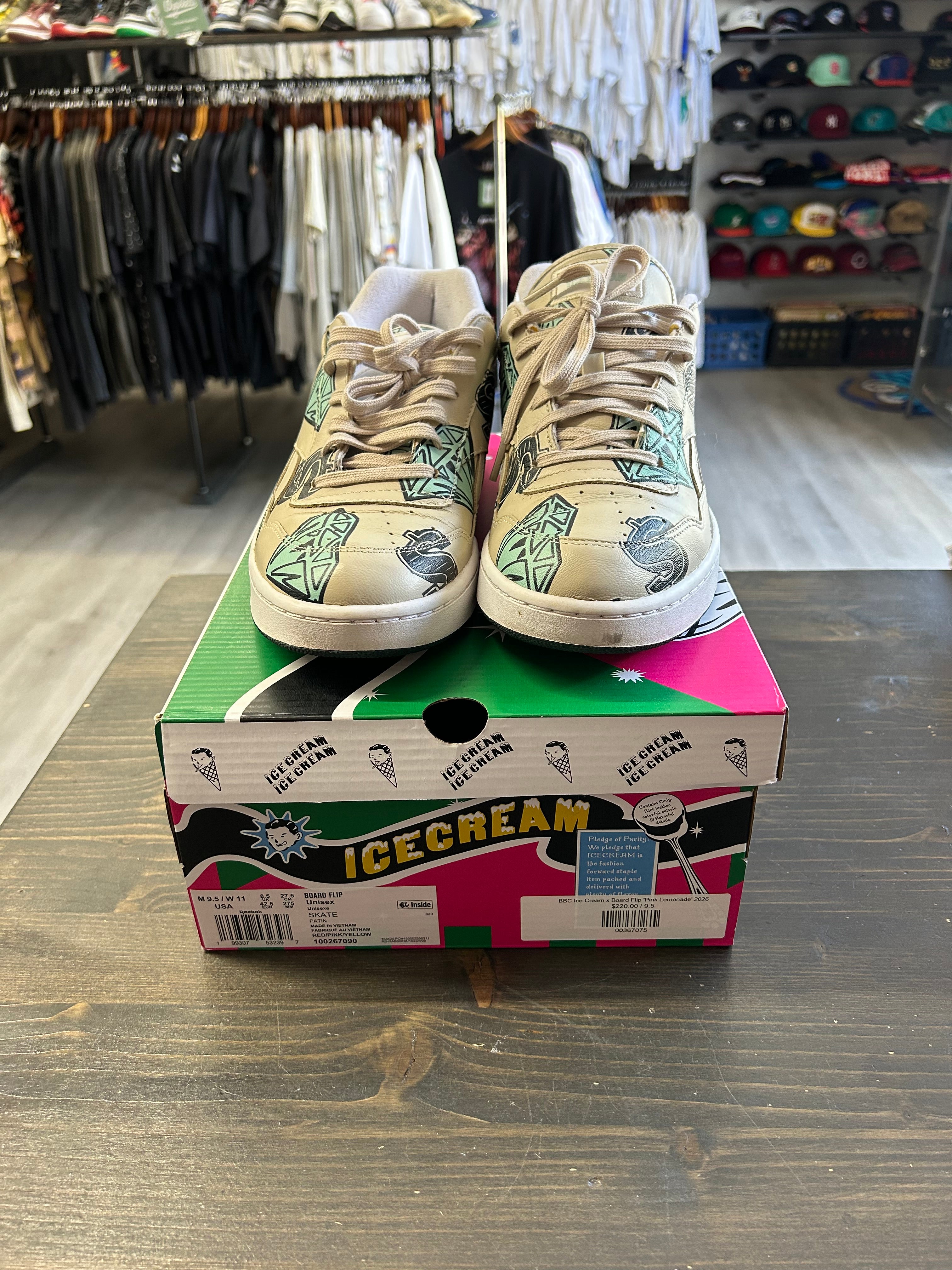 Pre-owned Reebok BBC Ice Cream x BB4000 Stucco