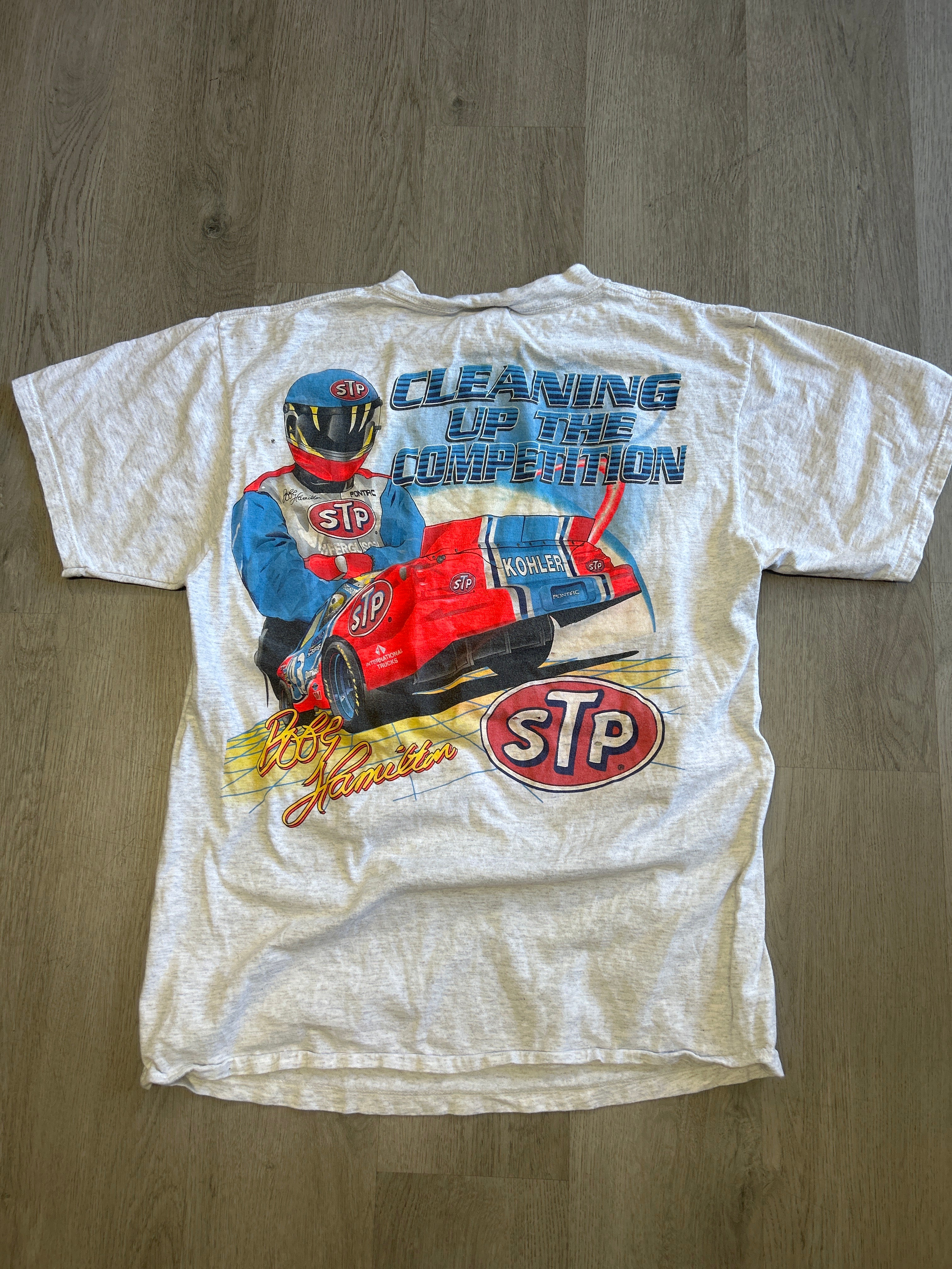 Vintage Trashed Performance Man Racing Tee