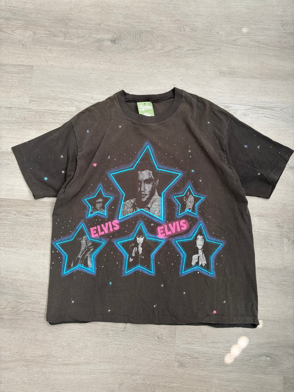 Vintage Y2K Elvis Presley Galaxy Star Graphic Tee