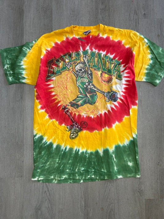Vintage 1996 Liquid Blue Lithuania Basketball Tee
