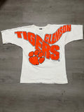 Vintage Clemson Tigers Football All Over Print Graphic Tee