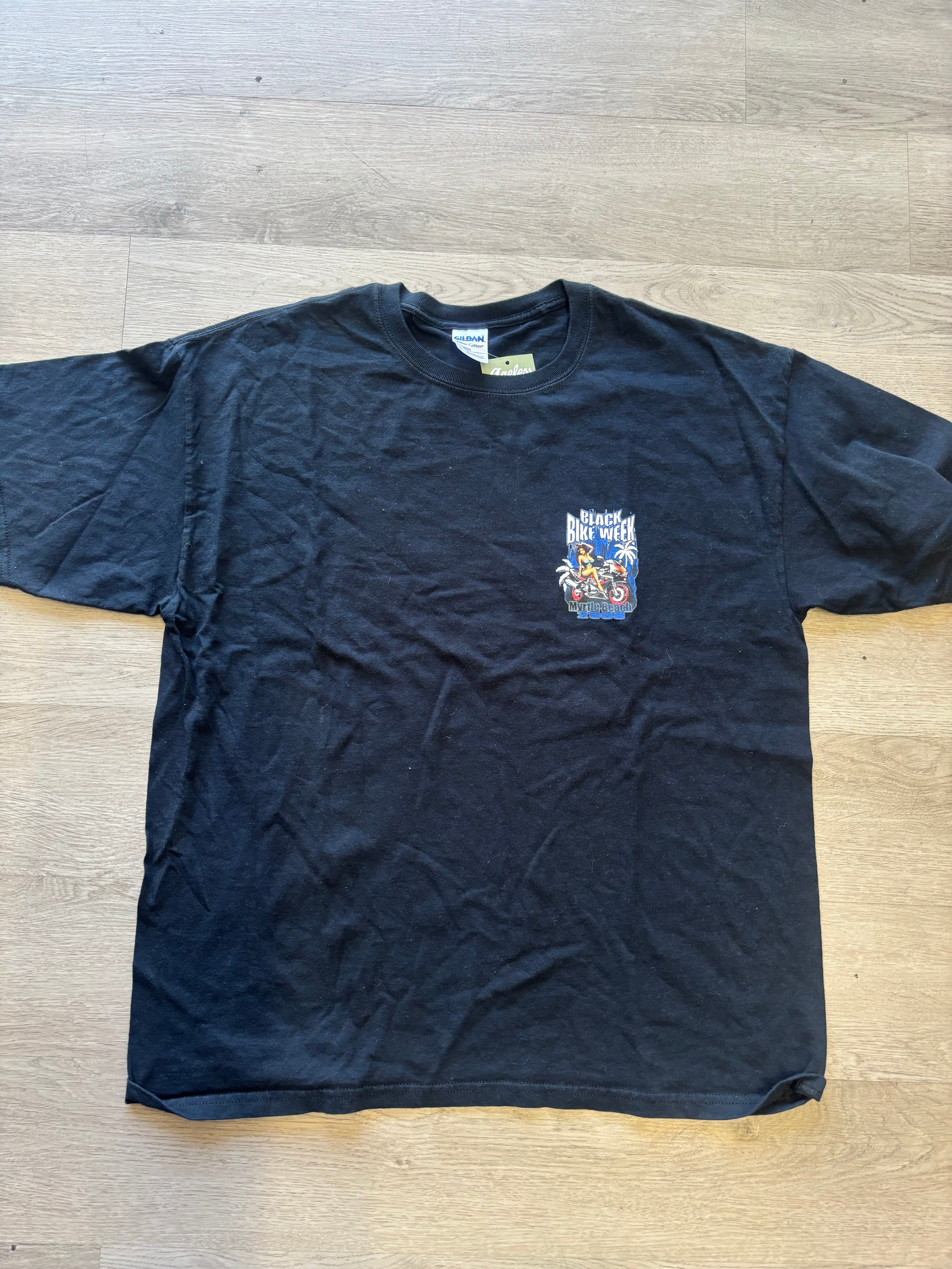 Vintage 2008 Black Bike Week Tee