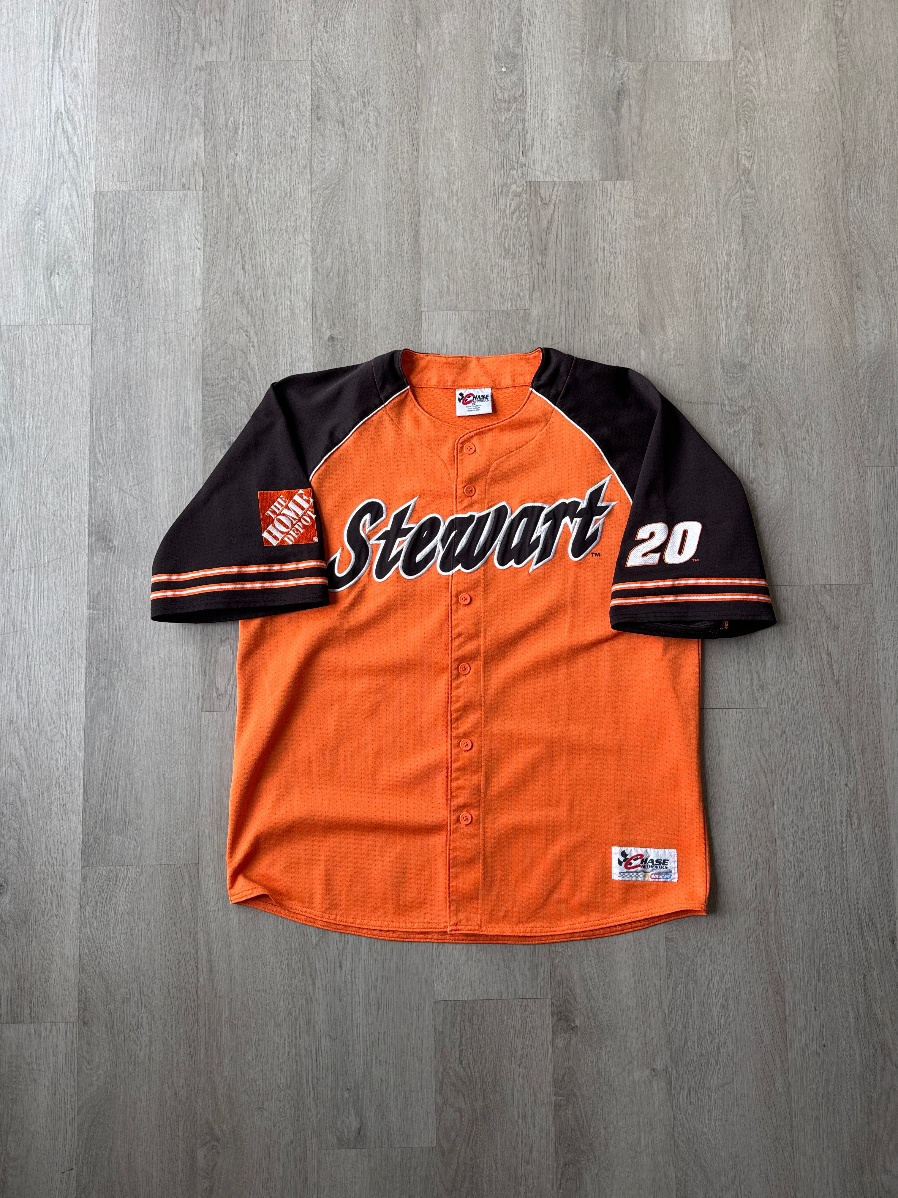 Vintage Chase Authentic’s Tony Stewart Baseball Nascar Jersey