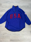 Vintage Blue USA Quarter Zip