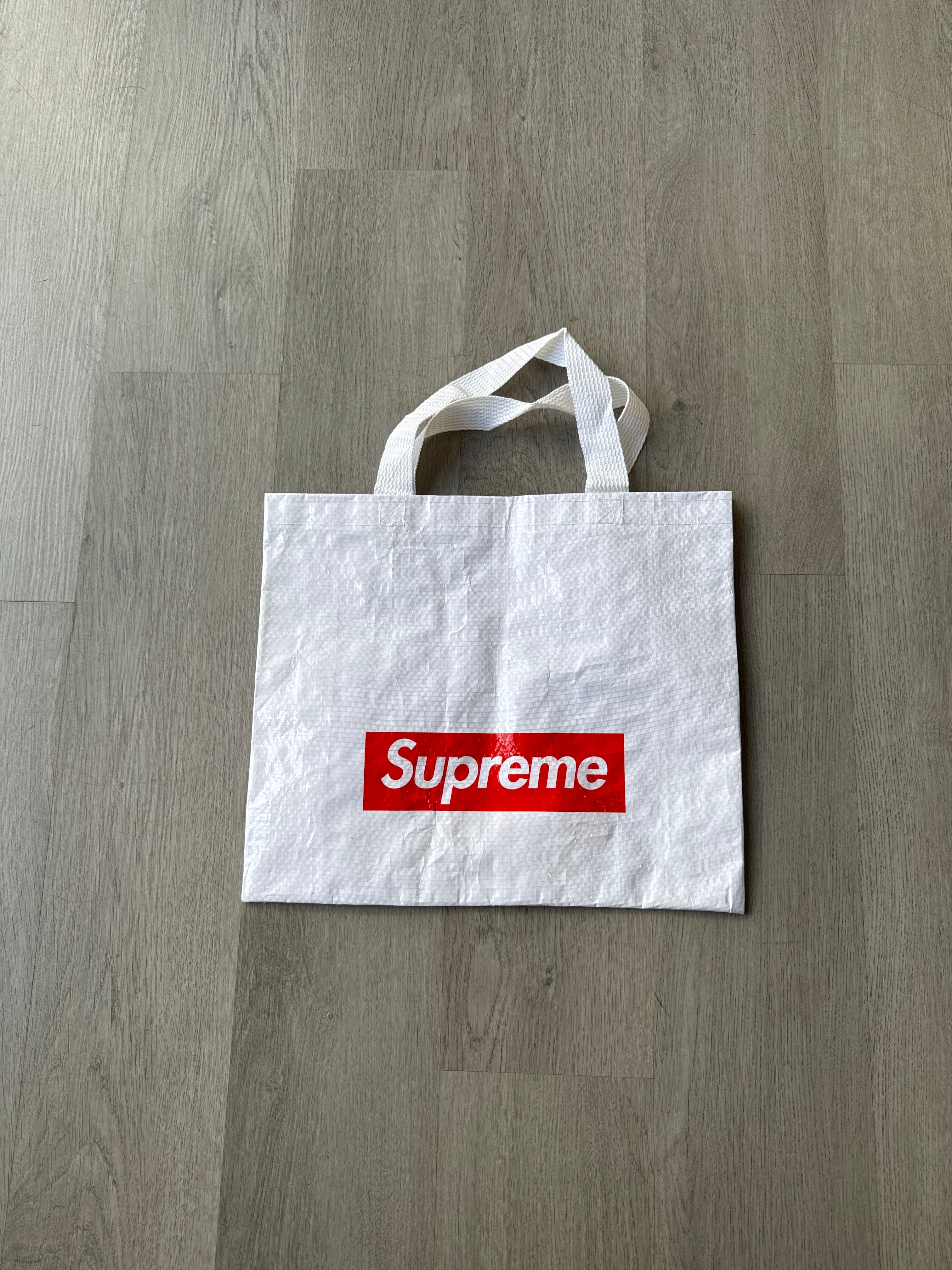 Supreme Woven Box Logo Reusable Shopping Tote Bag