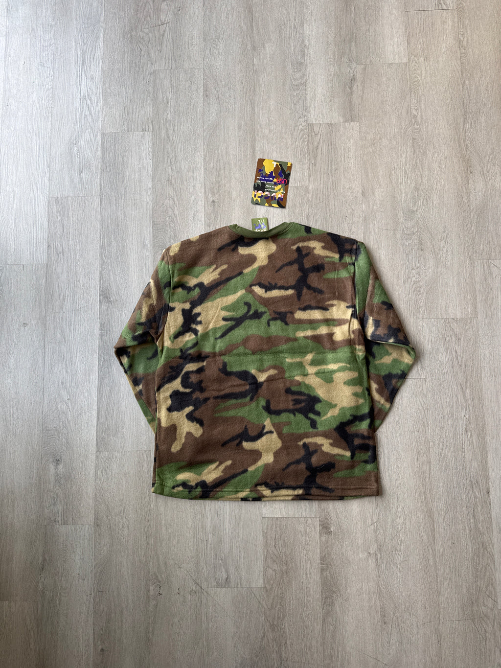 Vintage Nucci Military Camo Fleece Sweater