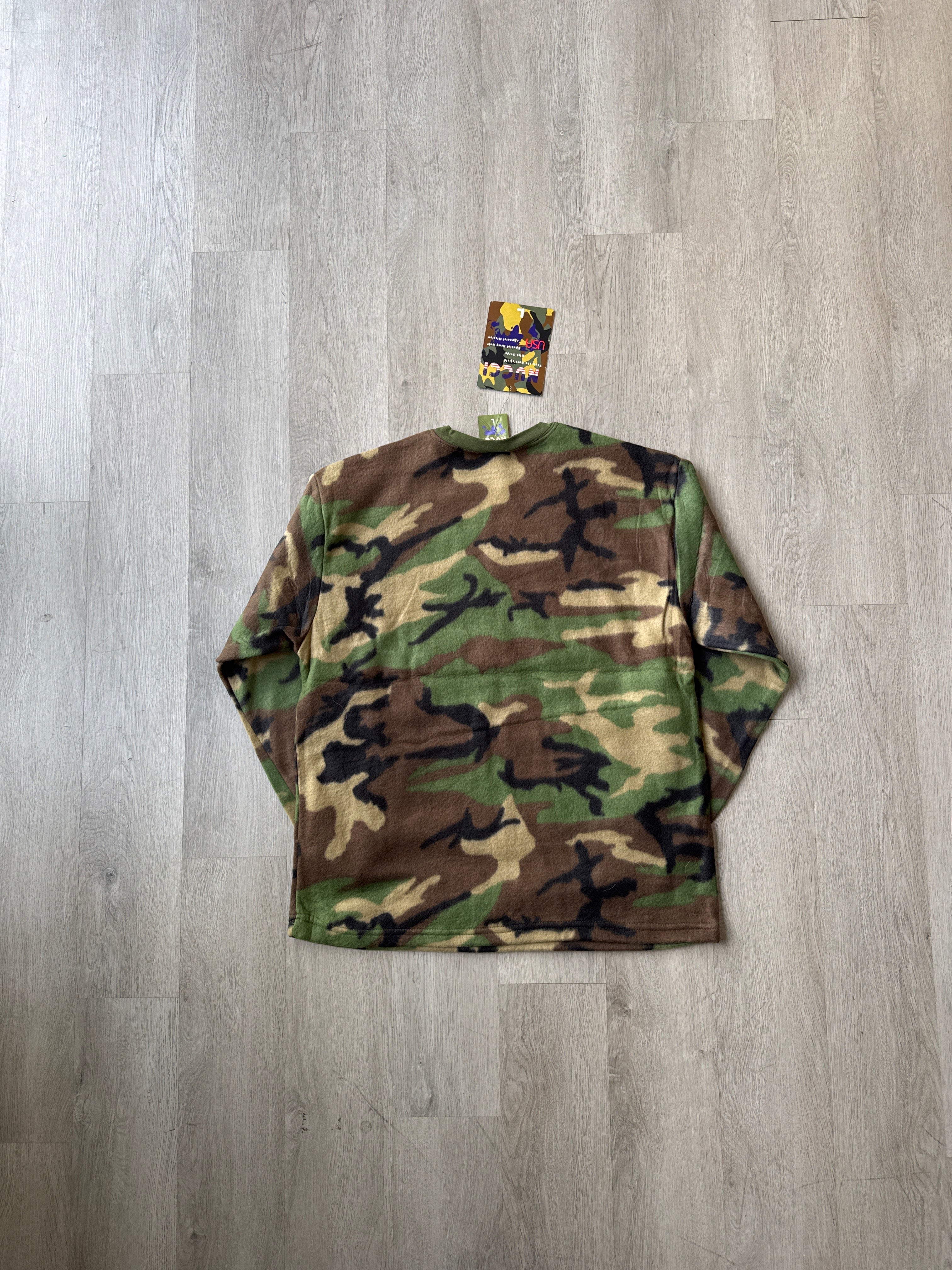 Vintage Nucci Military Camo Fleece Sweater