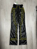 I.Am.Gia Women’s Nora Faux Leather Pant in Black & Yellow