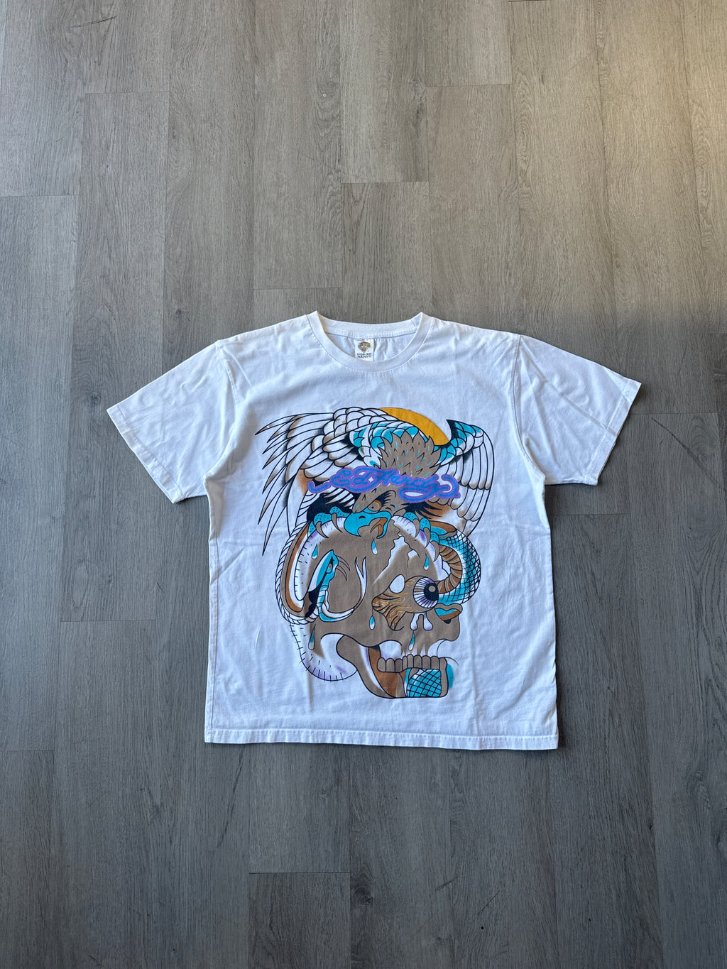 Y2K Ed Hardy Skull Snake Eagle Tee