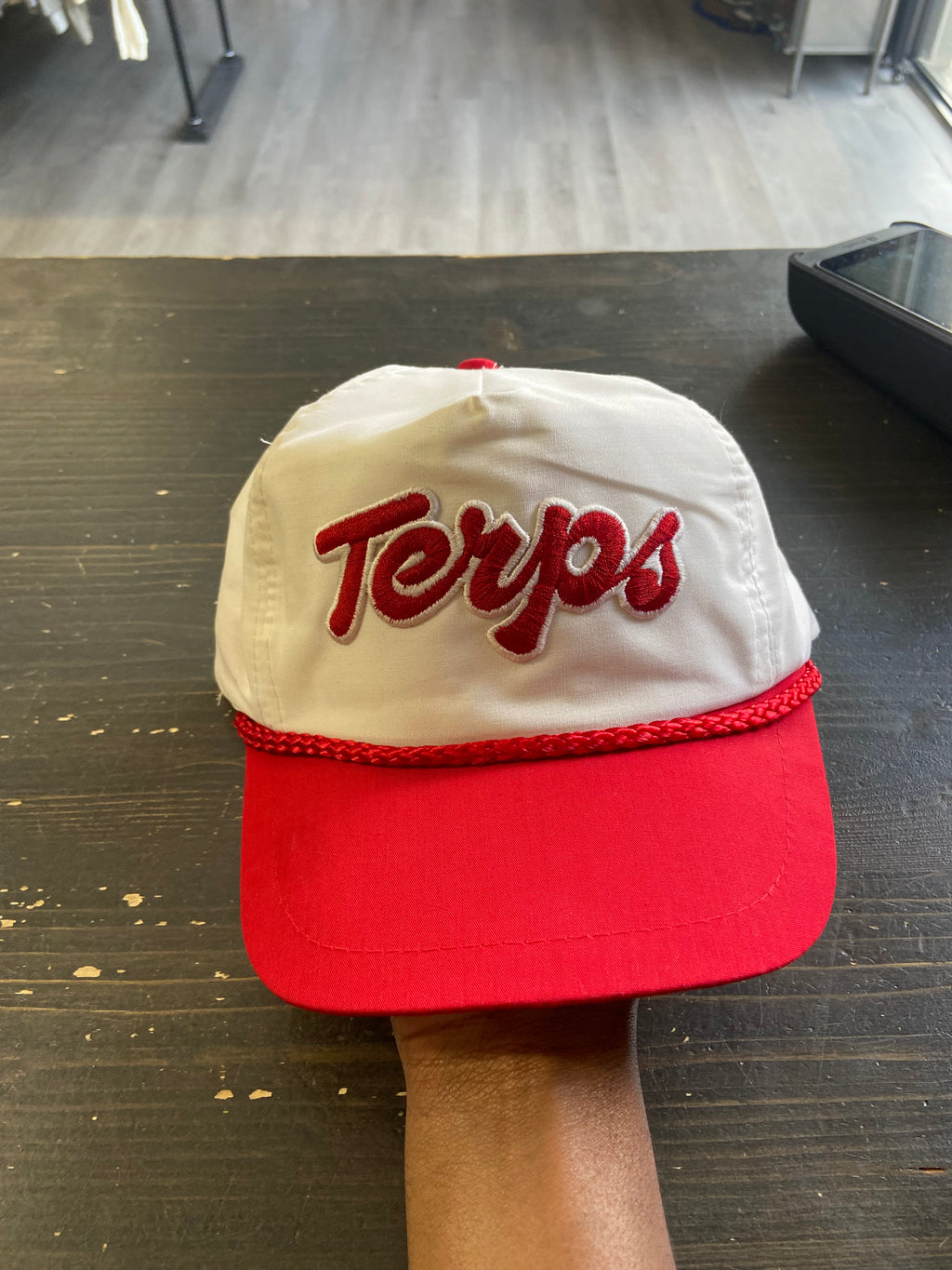 Vintage Maryland Terrapins Sideline Drive Rope SnapBack Hat